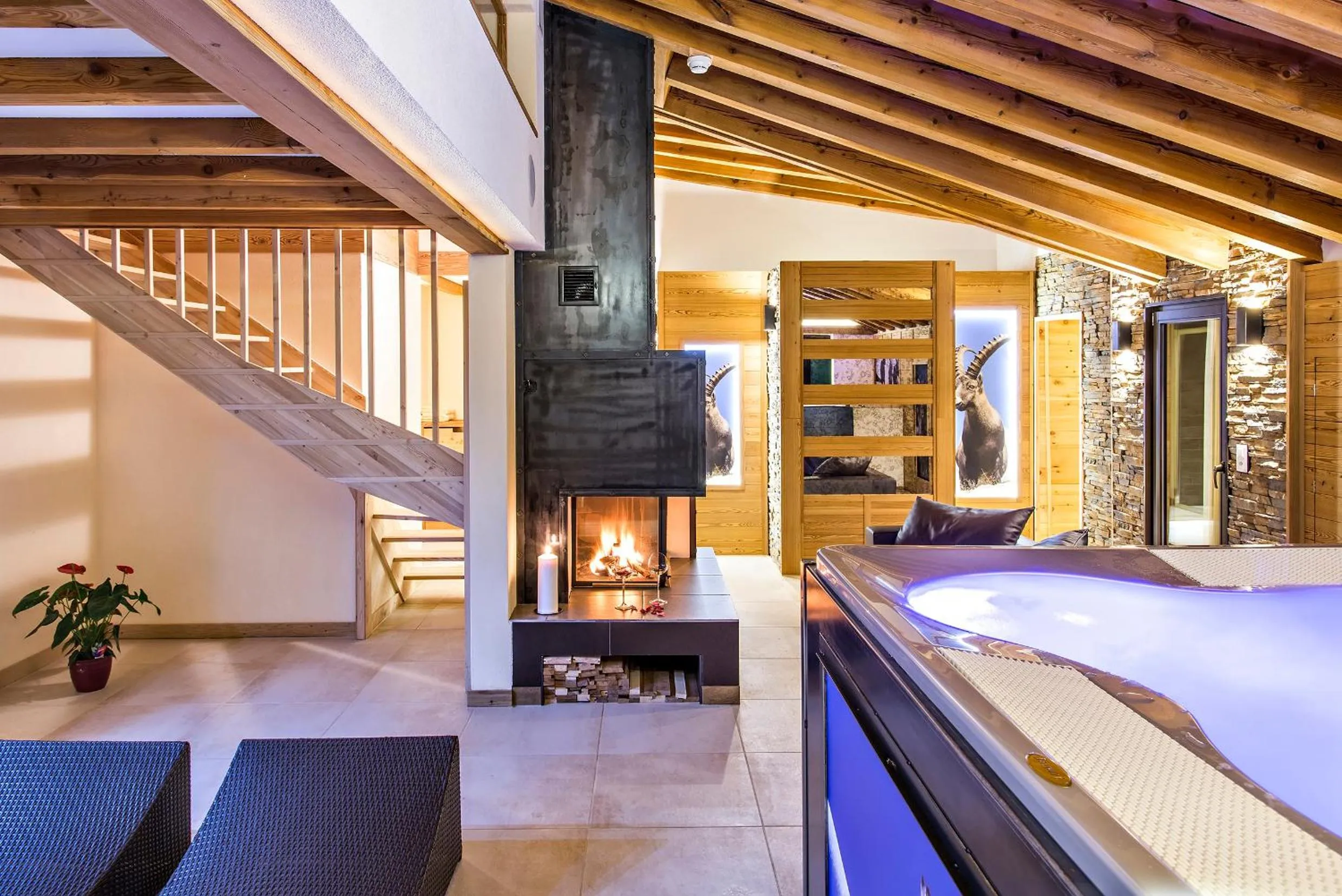 Spa and wellness centre/facilities, Bed in Hotel Palü