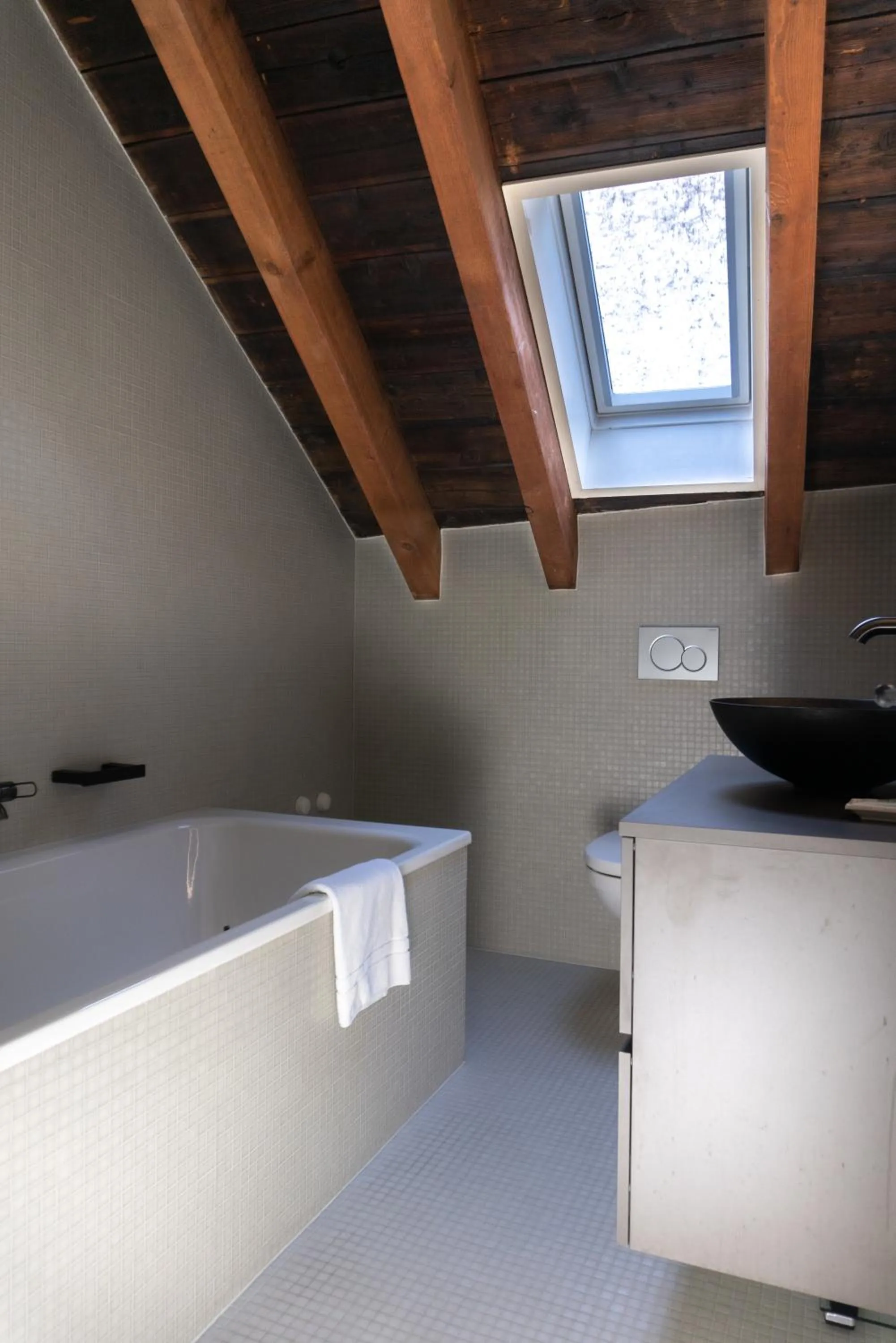 Bathroom, Bed in Le Sauvage