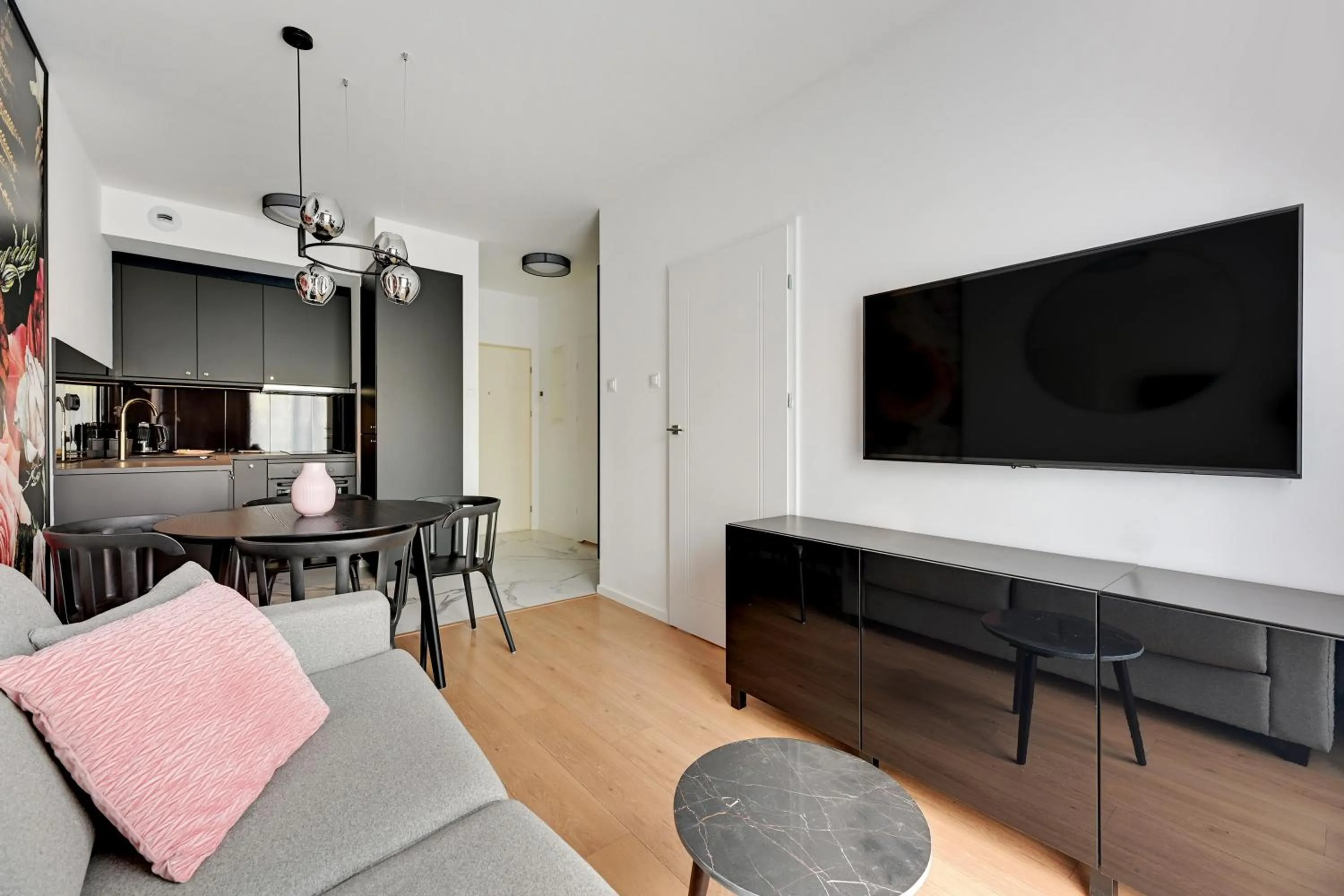 Kitchen or kitchenette in GRANO APARTMENTS Gdańsk Residence SPA & Wellness - GRANO APARTMENTS Gdańsk Old Town SPA & Wellness