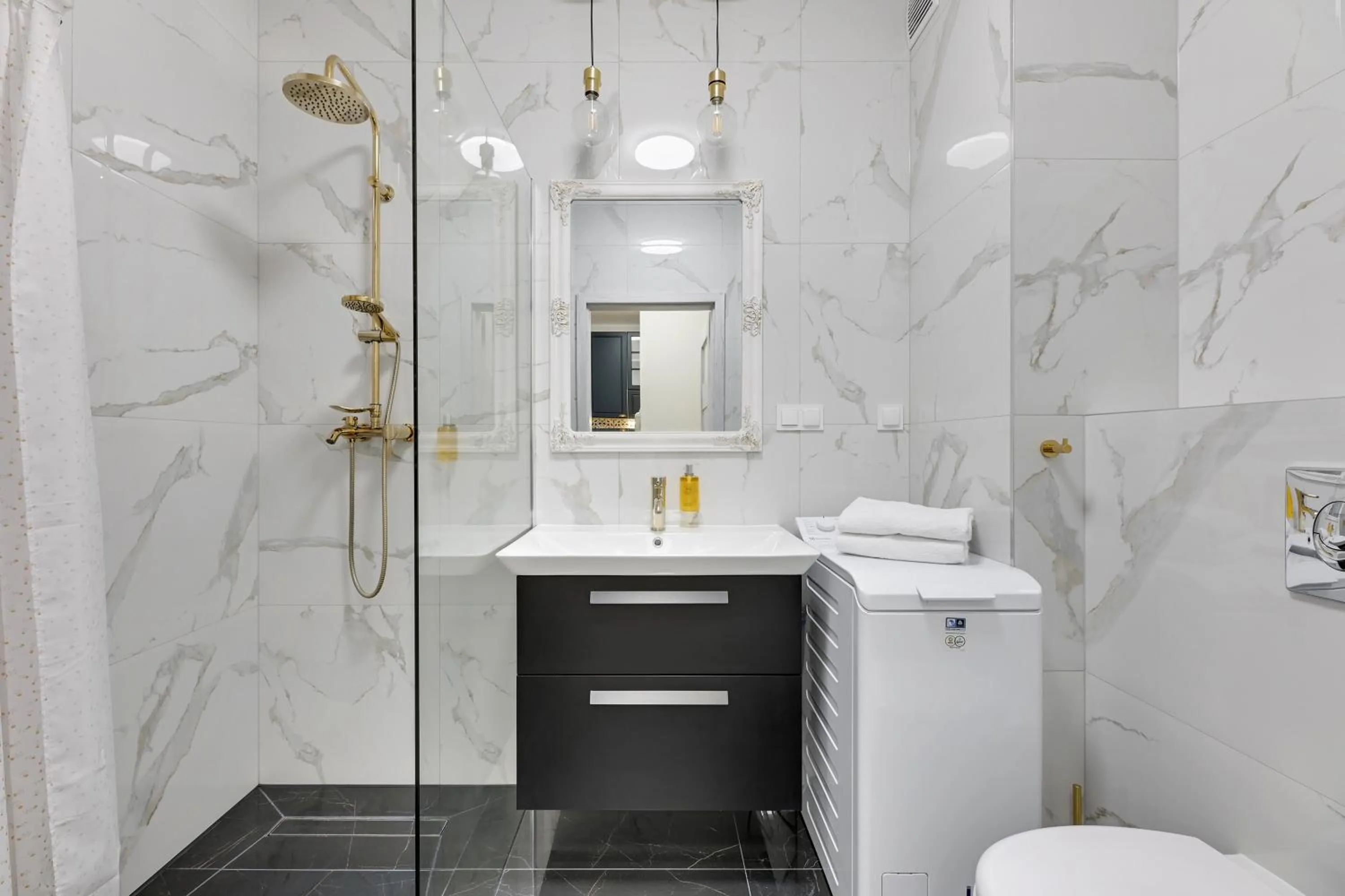 Bathroom in GRANO APARTMENTS Gdańsk Residence SPA & Wellness - GRANO APARTMENTS Gdańsk Old Town SPA & Wellness