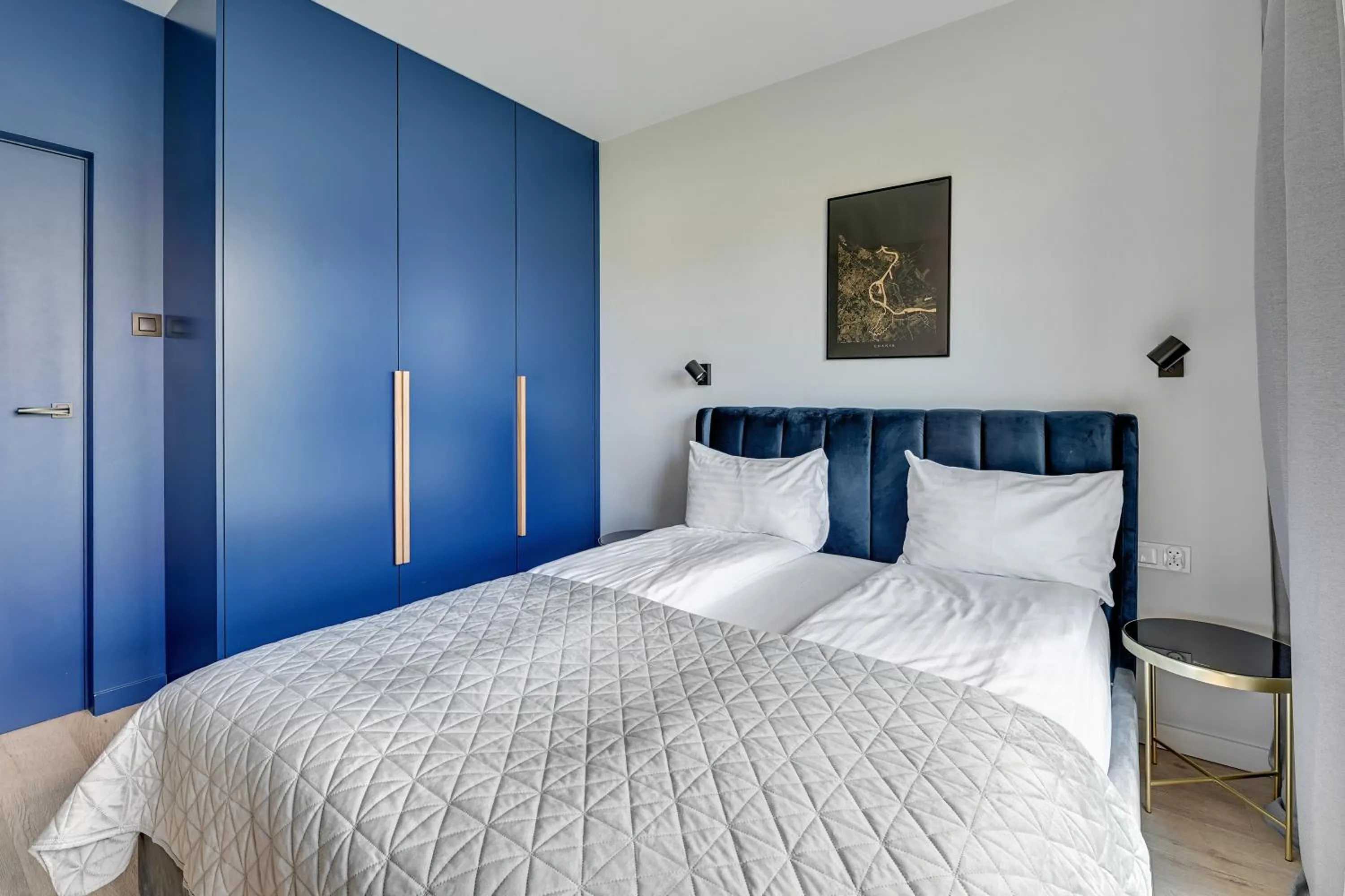 Bedroom, Bed in GRANO APARTMENTS Gdańsk Residence SPA & Wellness - GRANO APARTMENTS Gdańsk Old Town SPA & Wellness