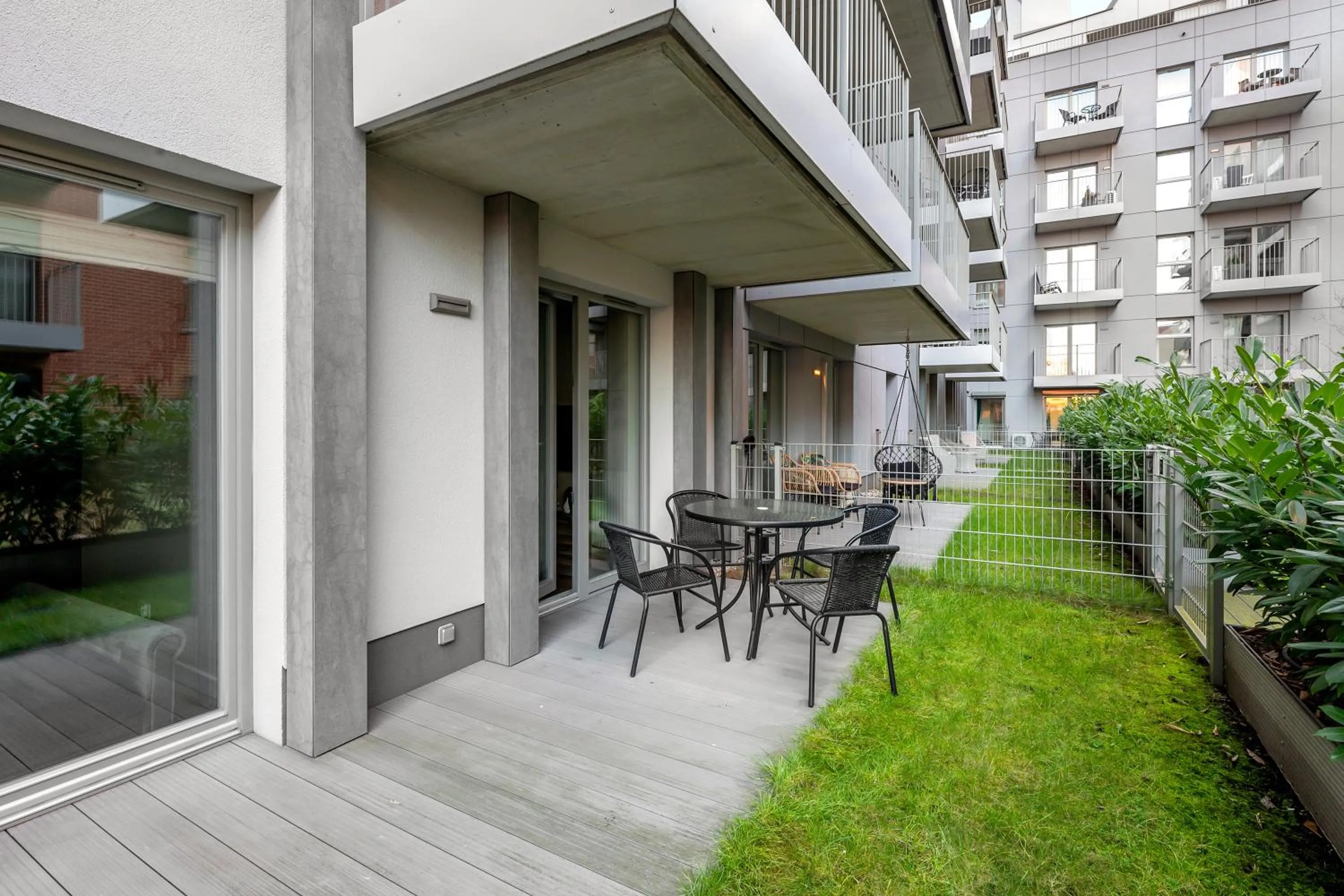 Balcony/Terrace in GRANO APARTMENTS Gdańsk Residence SPA & Wellness - GRANO APARTMENTS Gdańsk Old Town SPA & Wellness