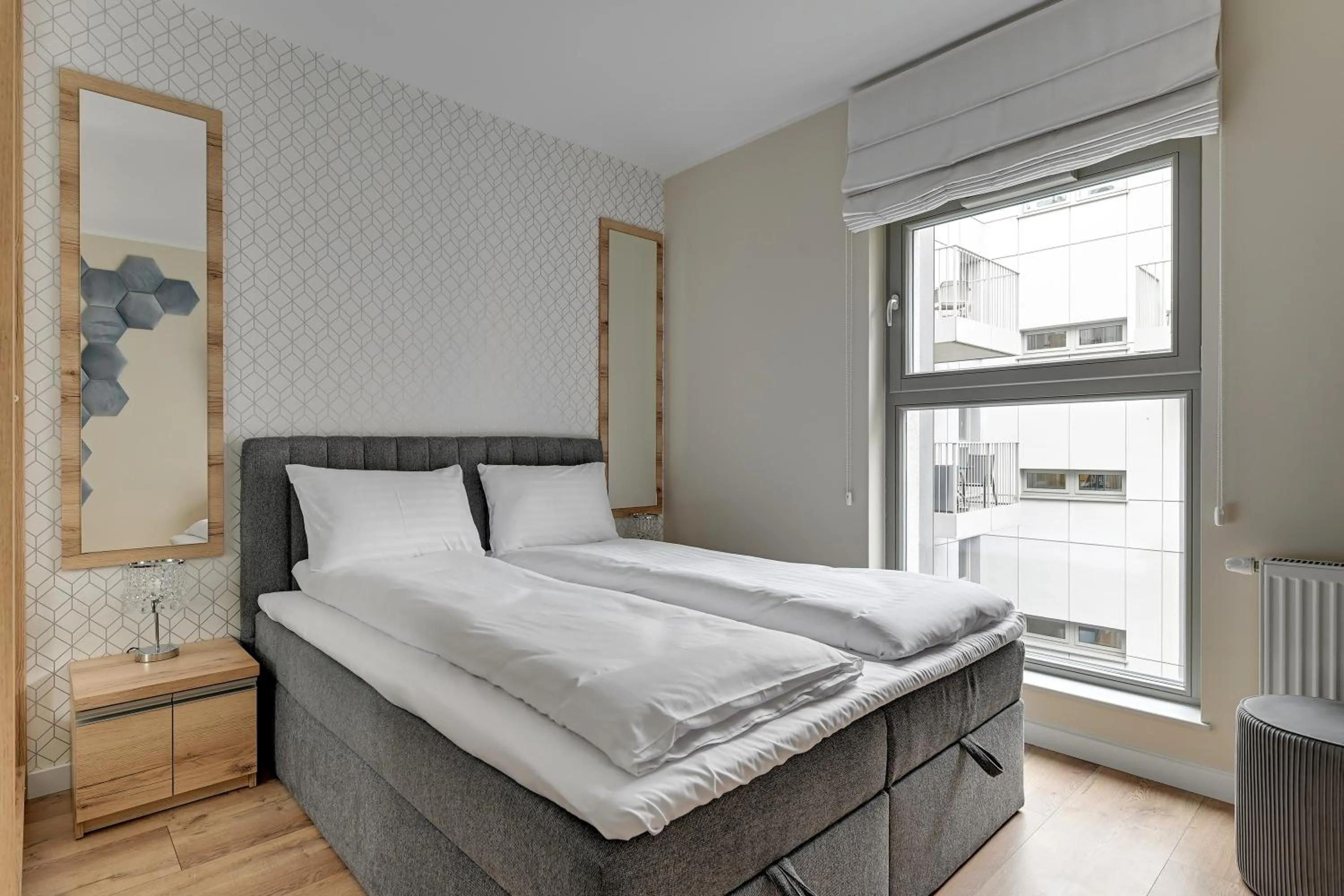 Bedroom, Bed in GRANO APARTMENTS Gdańsk Residence SPA & Wellness - GRANO APARTMENTS Gdańsk Old Town SPA & Wellness