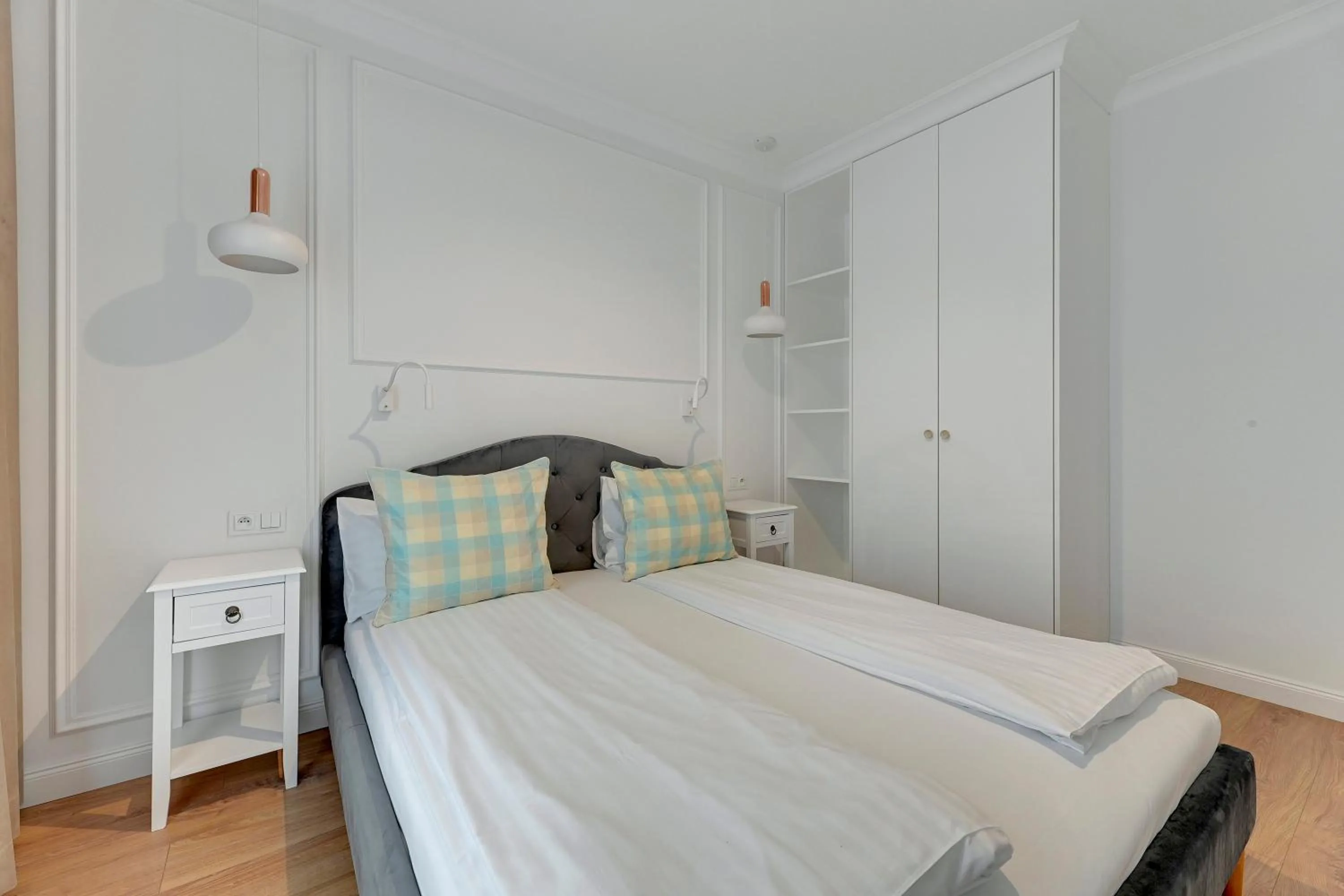 Bed in GRANO APARTMENTS Gdańsk Residence SPA & Wellness - GRANO APARTMENTS Gdańsk Old Town SPA & Wellness