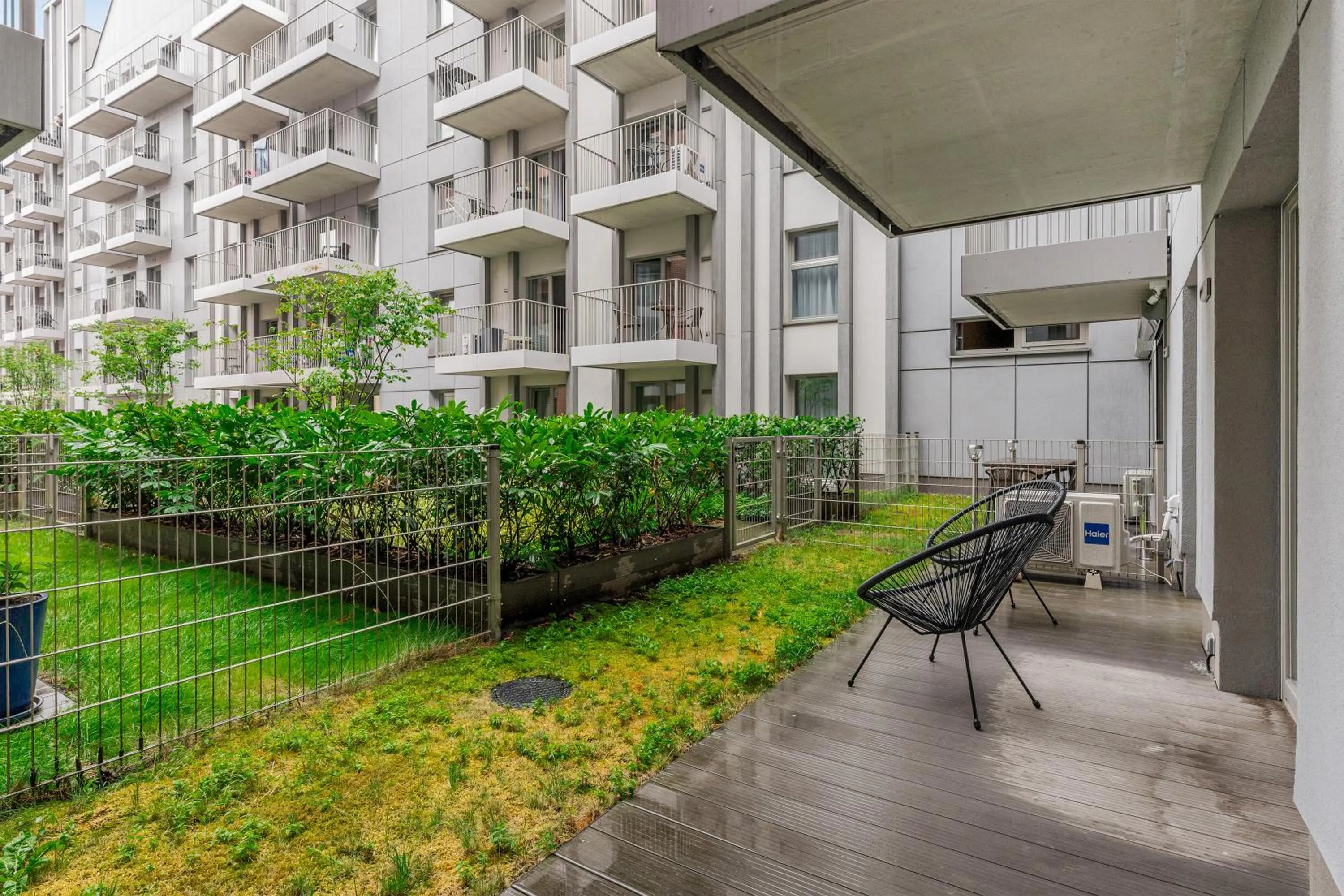 Balcony/Terrace in GRANO APARTMENTS Gdańsk Residence SPA & Wellness - GRANO APARTMENTS Gdańsk Old Town SPA & Wellness