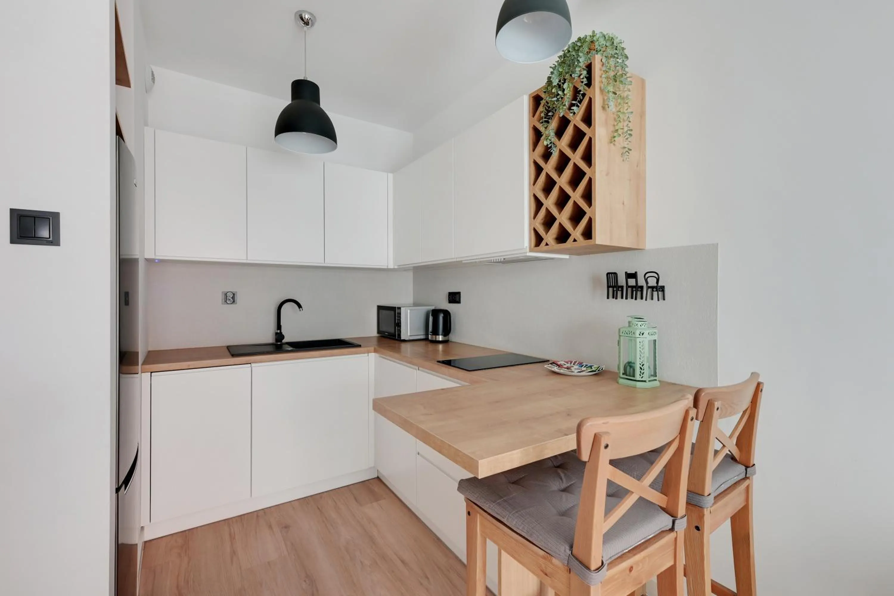 Kitchen or kitchenette in GRANO APARTMENTS Gdańsk Residence SPA & Wellness - GRANO APARTMENTS Gdańsk Old Town SPA & Wellness