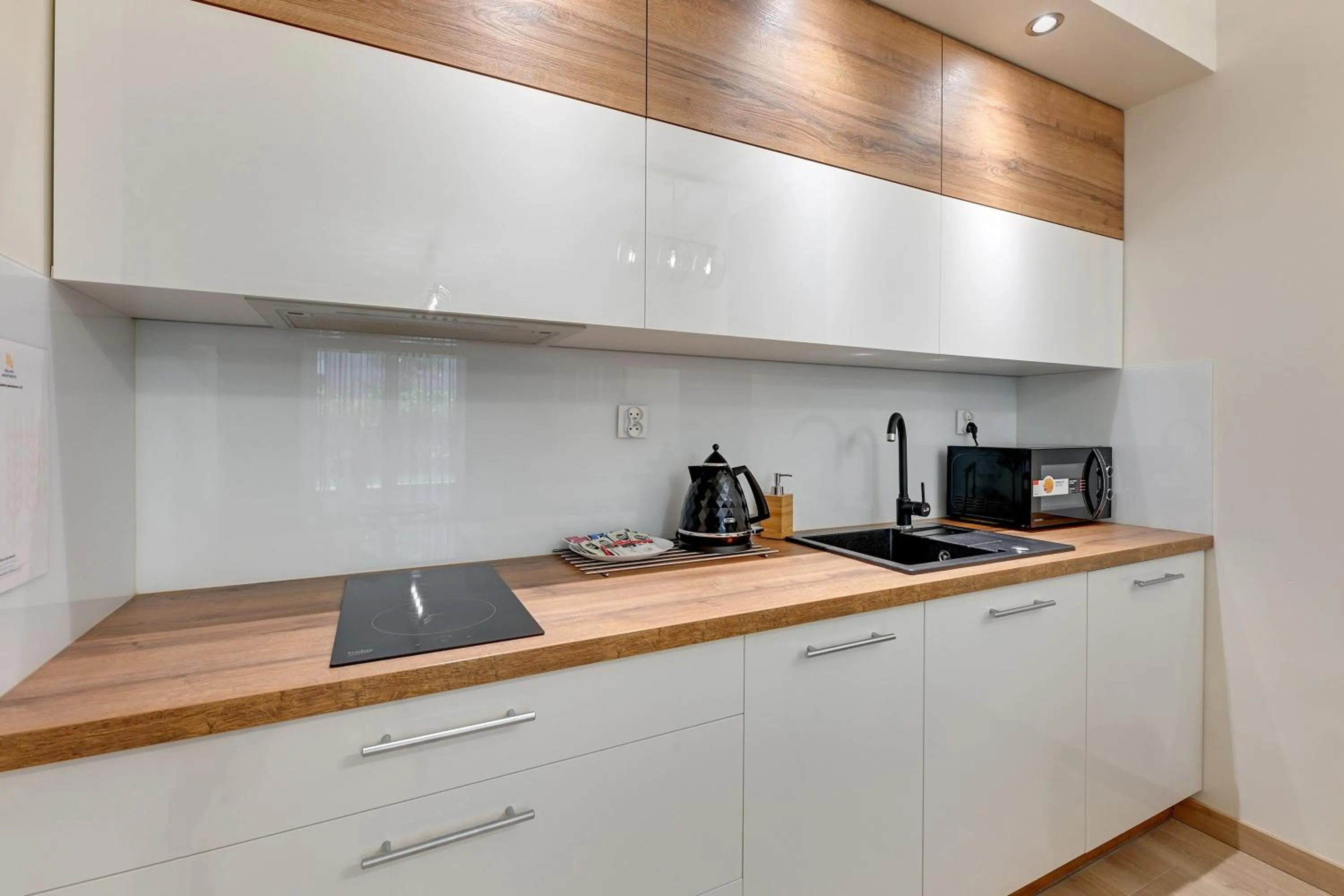 Kitchen or kitchenette in GRANO APARTMENTS Gdańsk Residence SPA & Wellness - GRANO APARTMENTS Gdańsk Old Town SPA & Wellness