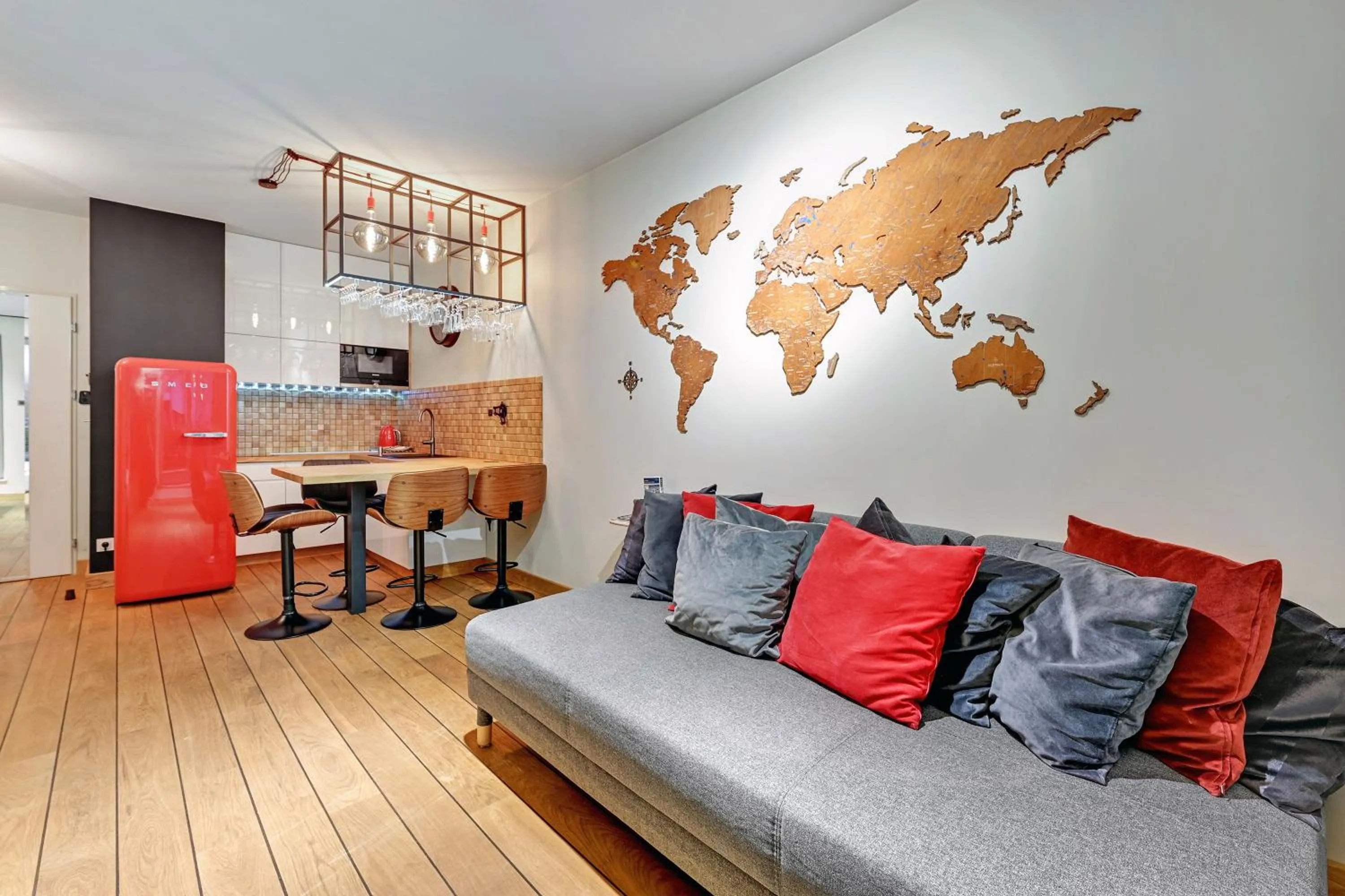 Kitchen or kitchenette in GRANO APARTMENTS Gdańsk Residence SPA & Wellness - GRANO APARTMENTS Gdańsk Old Town SPA & Wellness