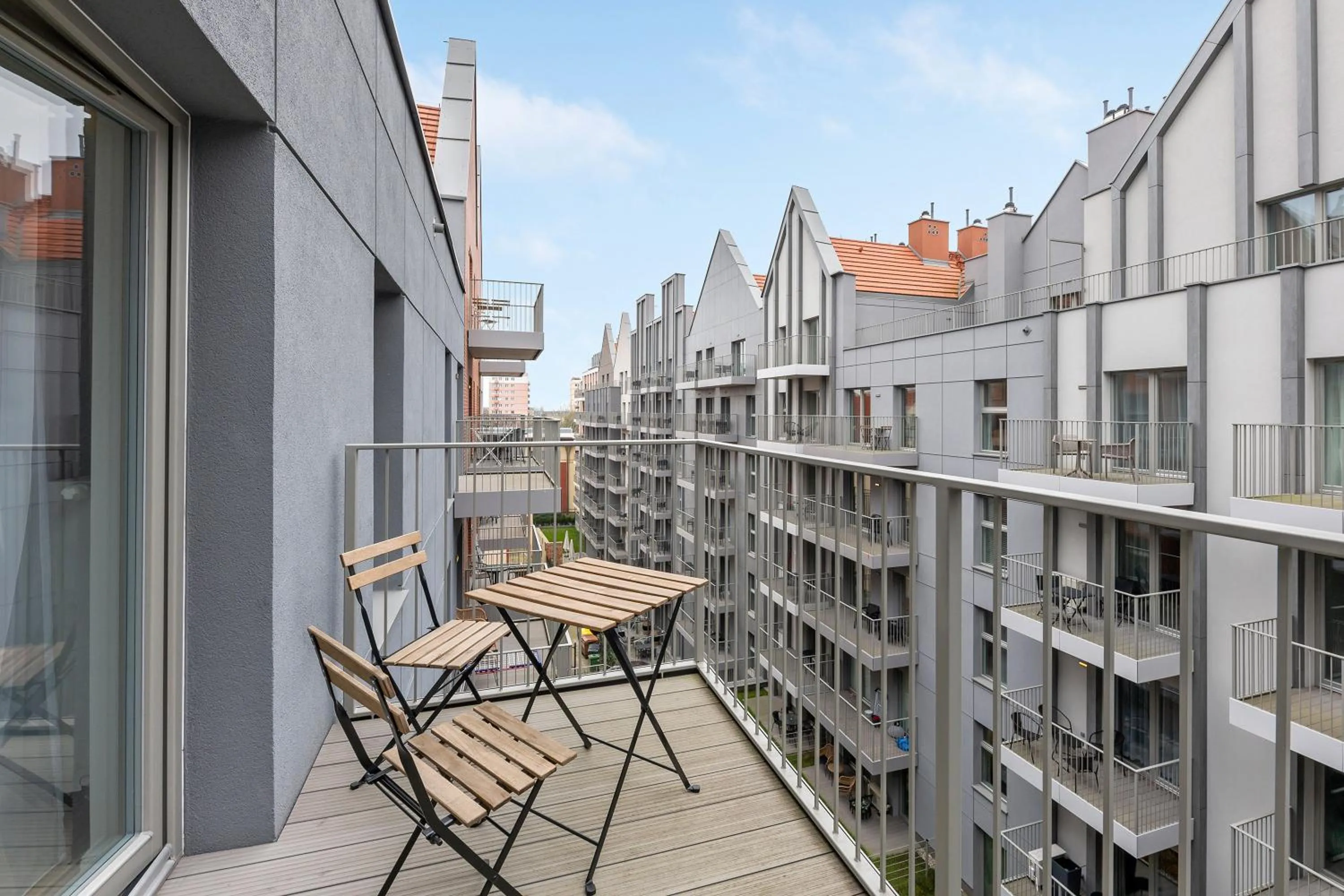 Balcony/Terrace in GRANO APARTMENTS Gdańsk Residence SPA & Wellness - GRANO APARTMENTS Gdańsk Old Town SPA & Wellness