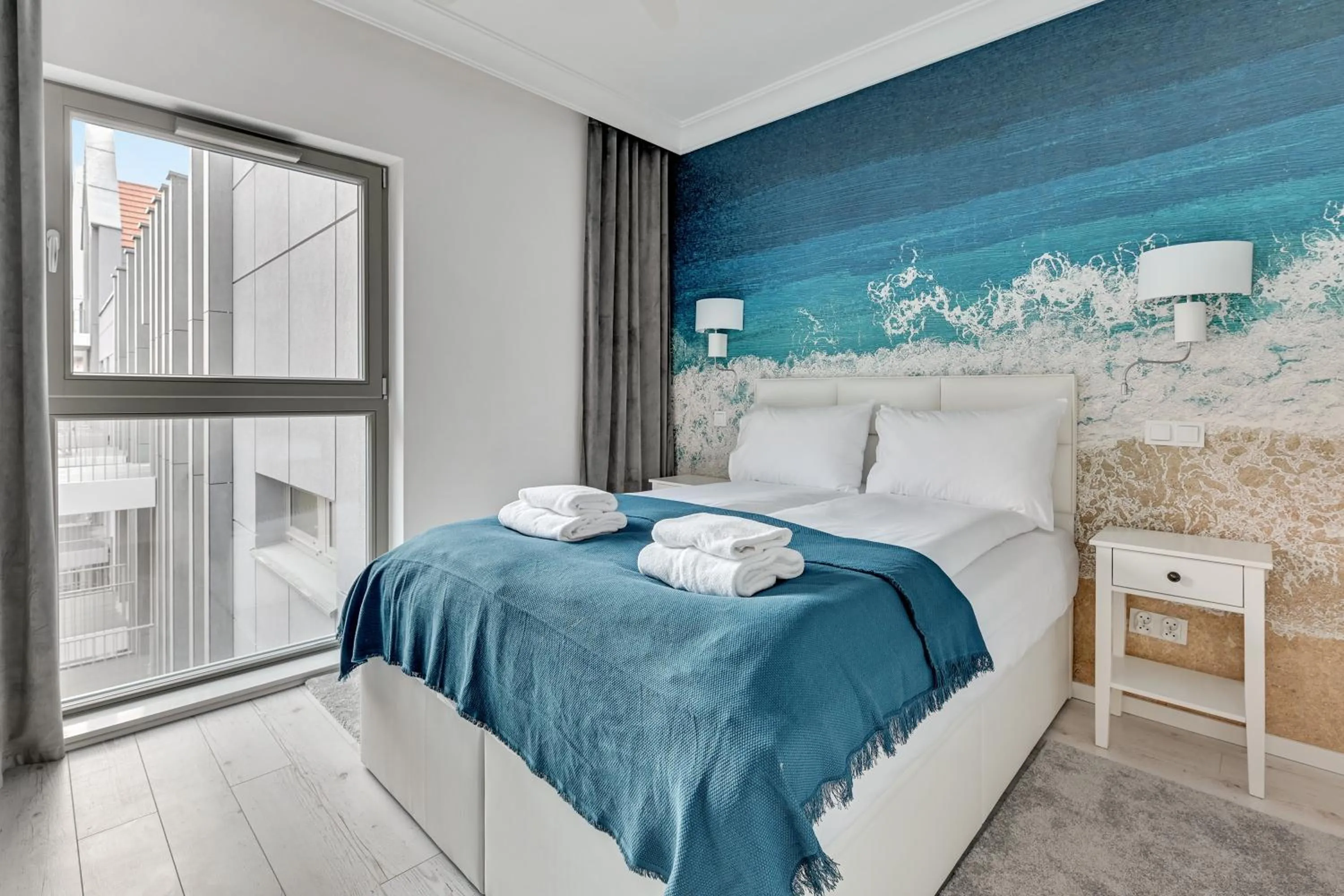 Bedroom, Bed in GRANO APARTMENTS Gdańsk Residence SPA & Wellness - GRANO APARTMENTS Gdańsk Old Town SPA & Wellness