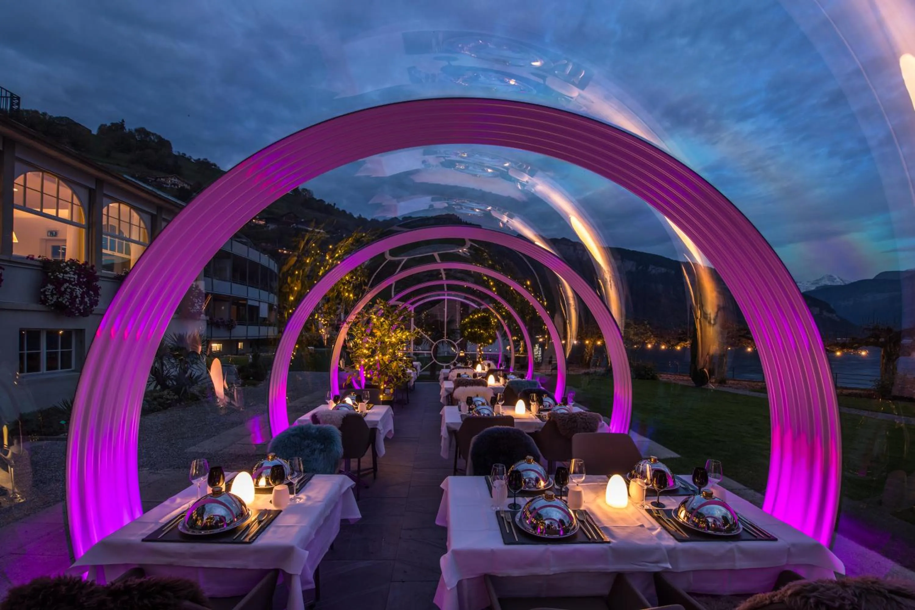 Restaurant/places to eat in Parkhotel Gunten – Beach & Spa