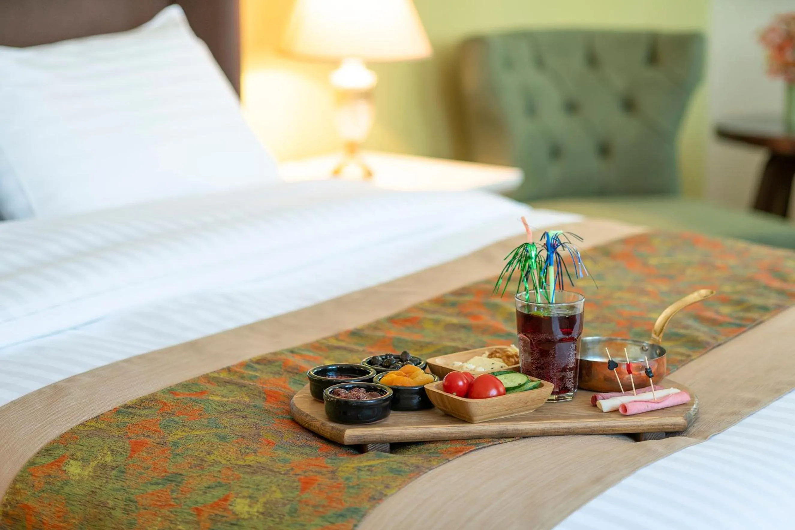 Bed in SUNOLUS VINEYARDHOUSe