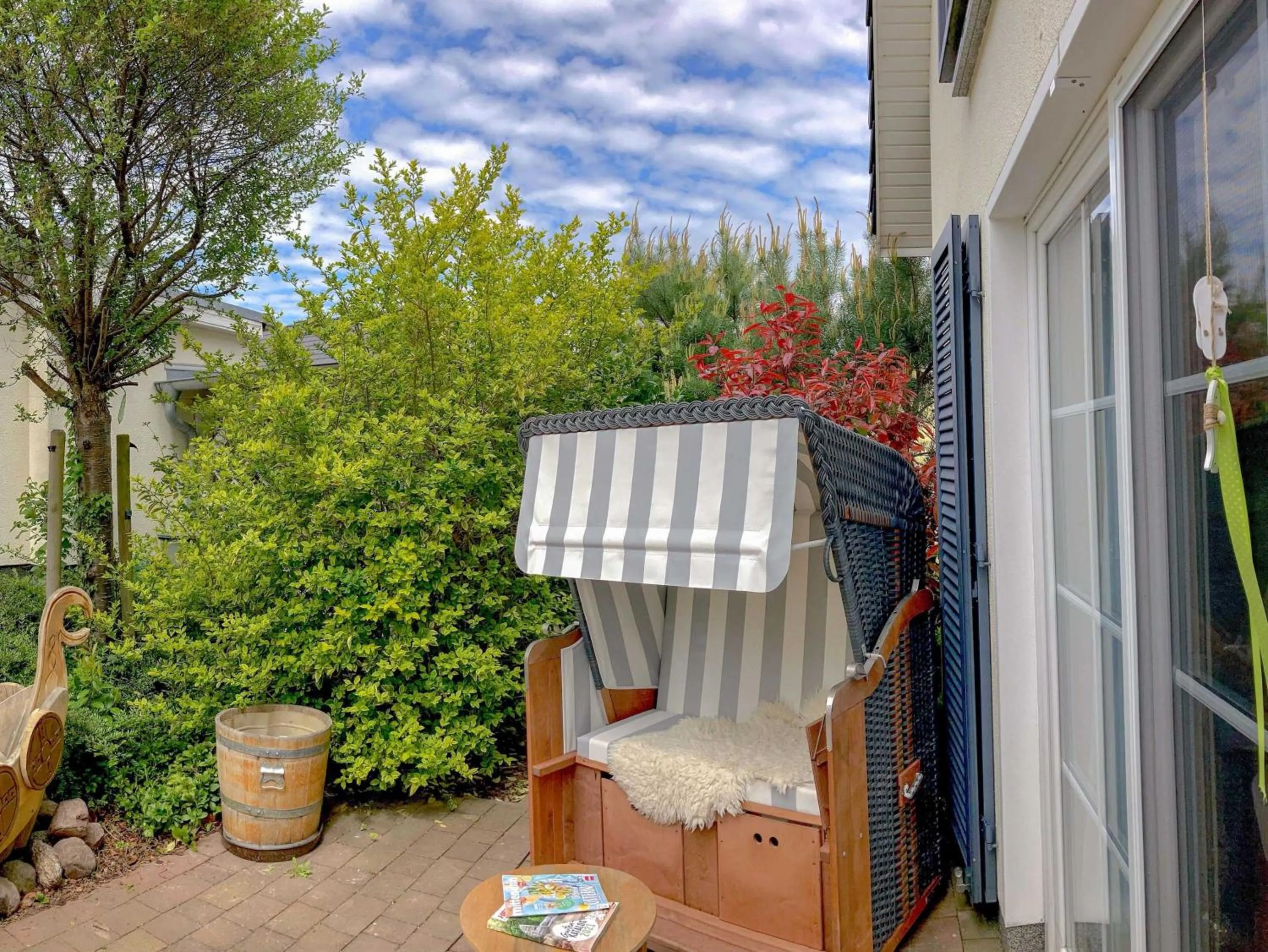 Ferienhaus Klünderberg in Binz mit Kamin, Terrasse, Strandkorb