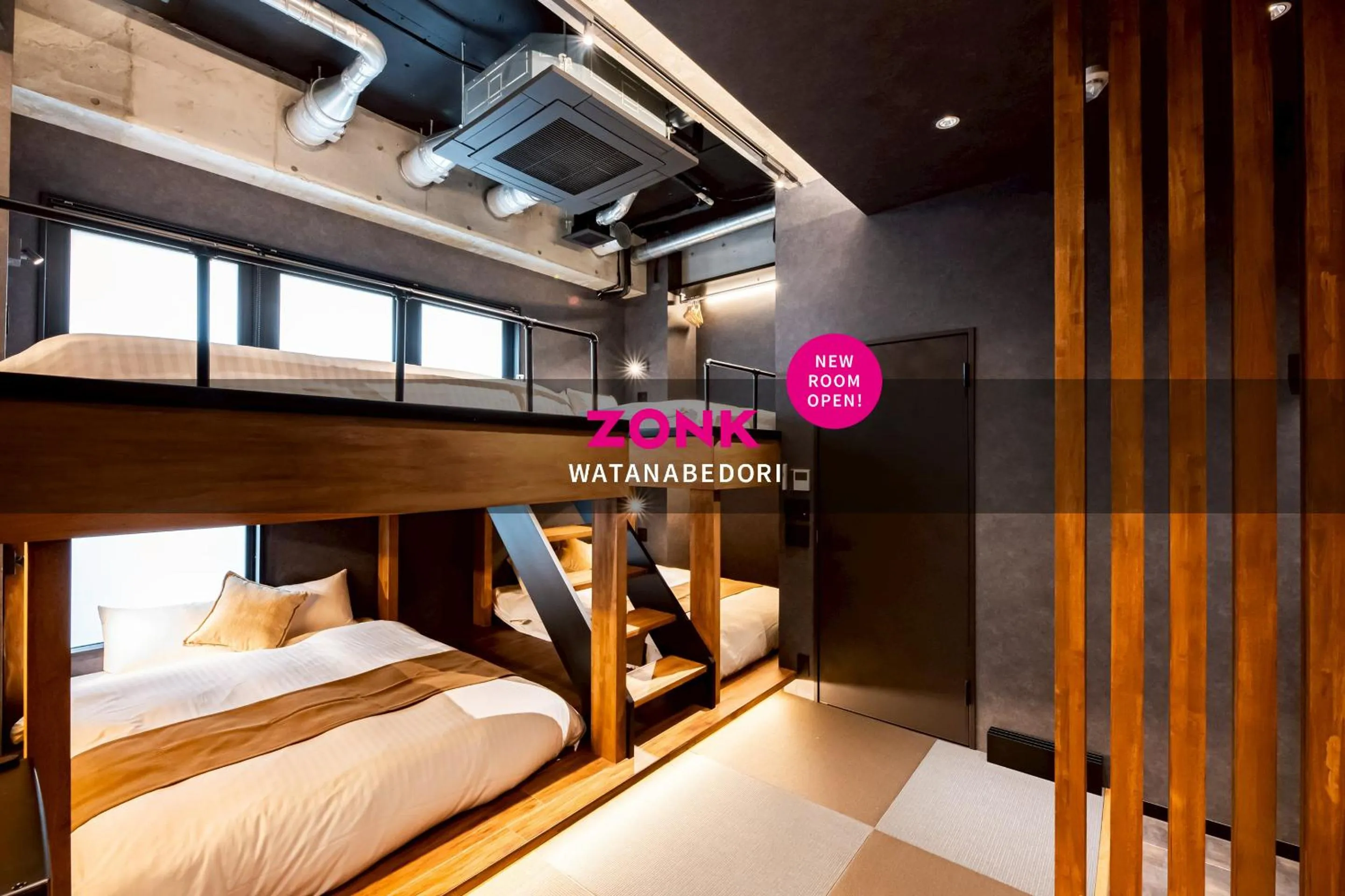 Photo of the whole room, Bed in ZONK HOTEL Tenjin-Watanabedori