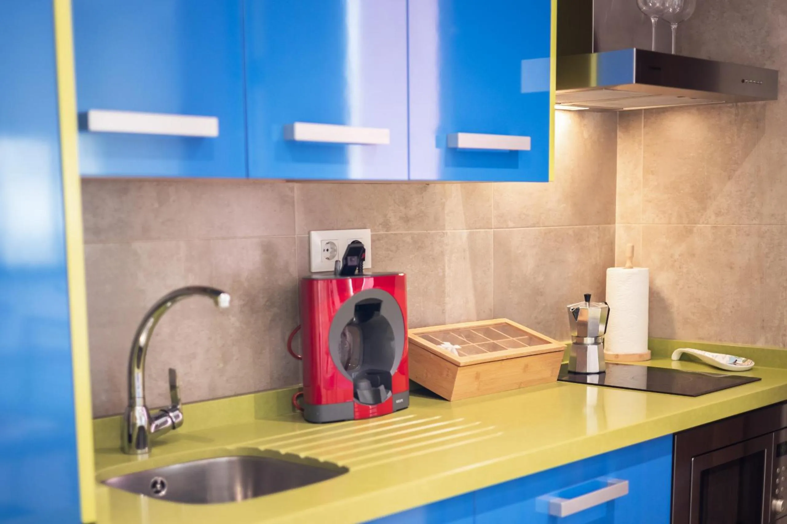 Kitchen or kitchenette in Apartamentos Reyes Católicos