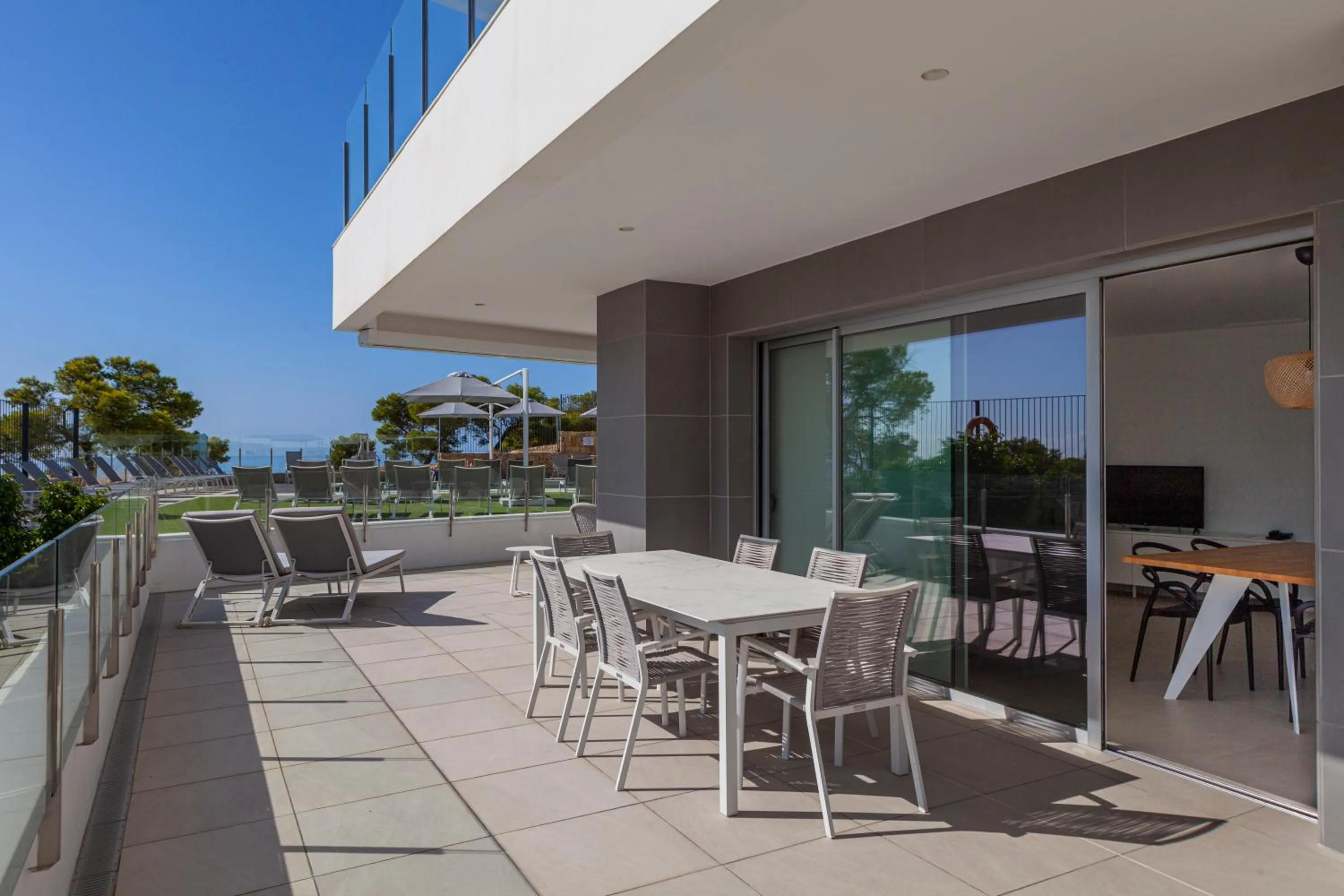 Balcony/Terrace in Blue Line Apartment Hotel - Be Line Group