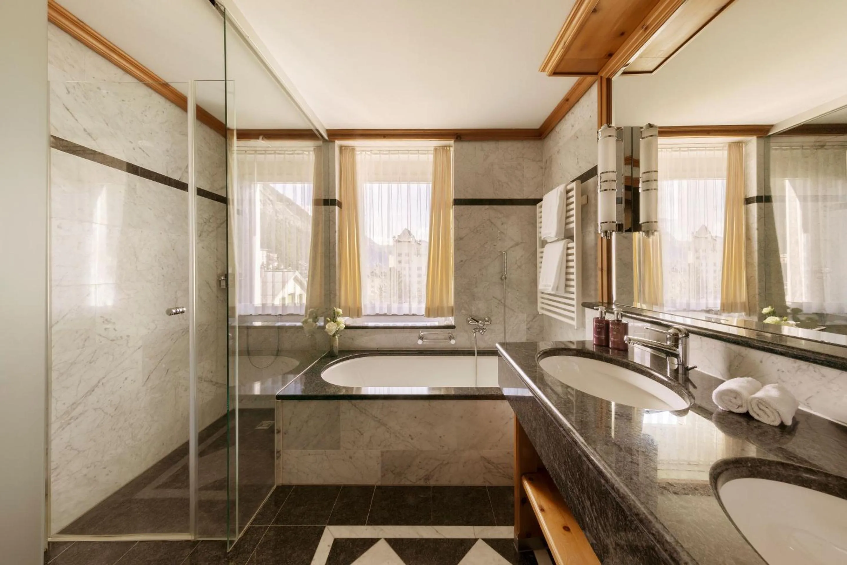 Bathroom in Grand Hotel Kronenhof