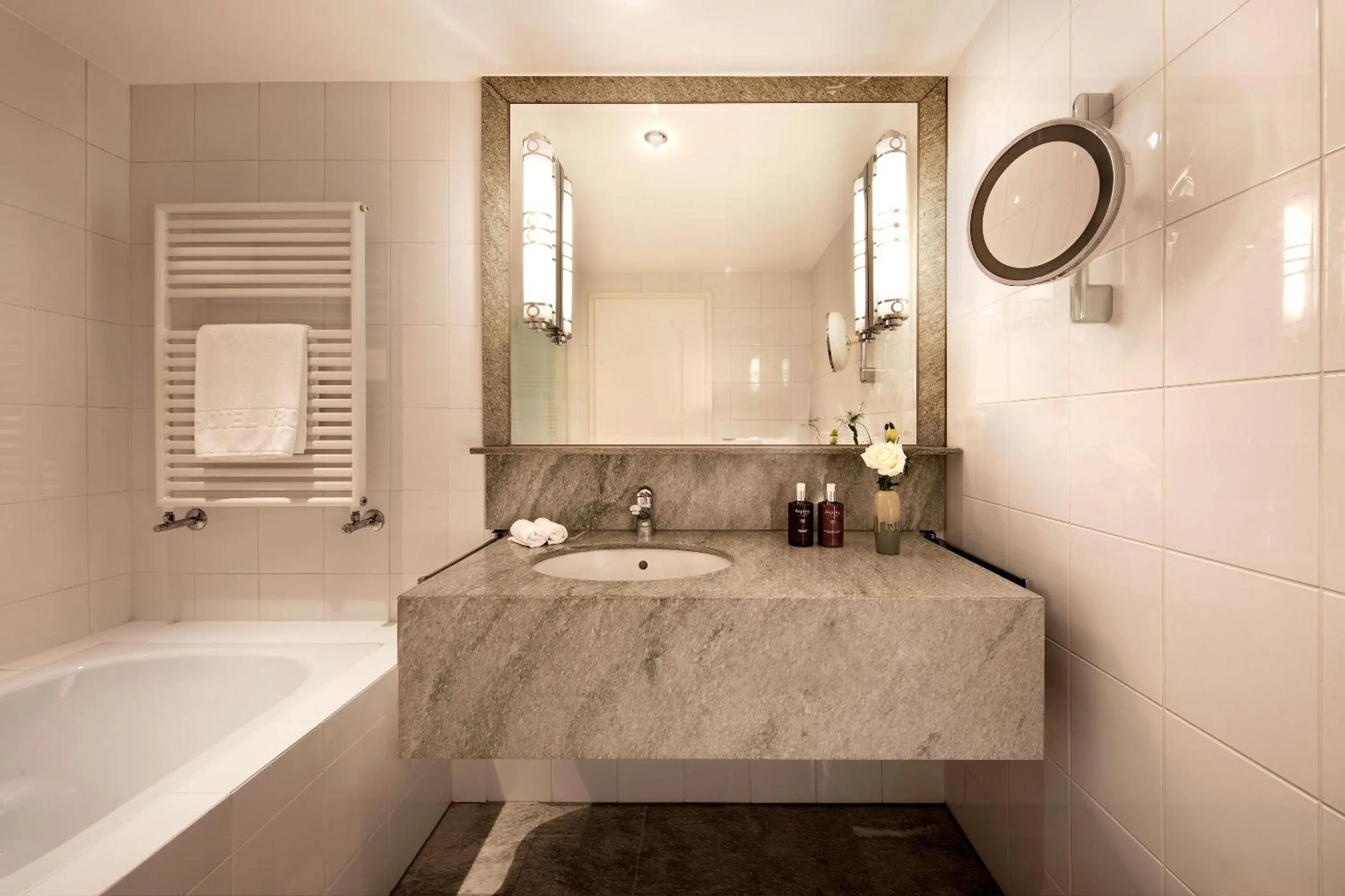 Bathroom in Grand Hotel Kronenhof