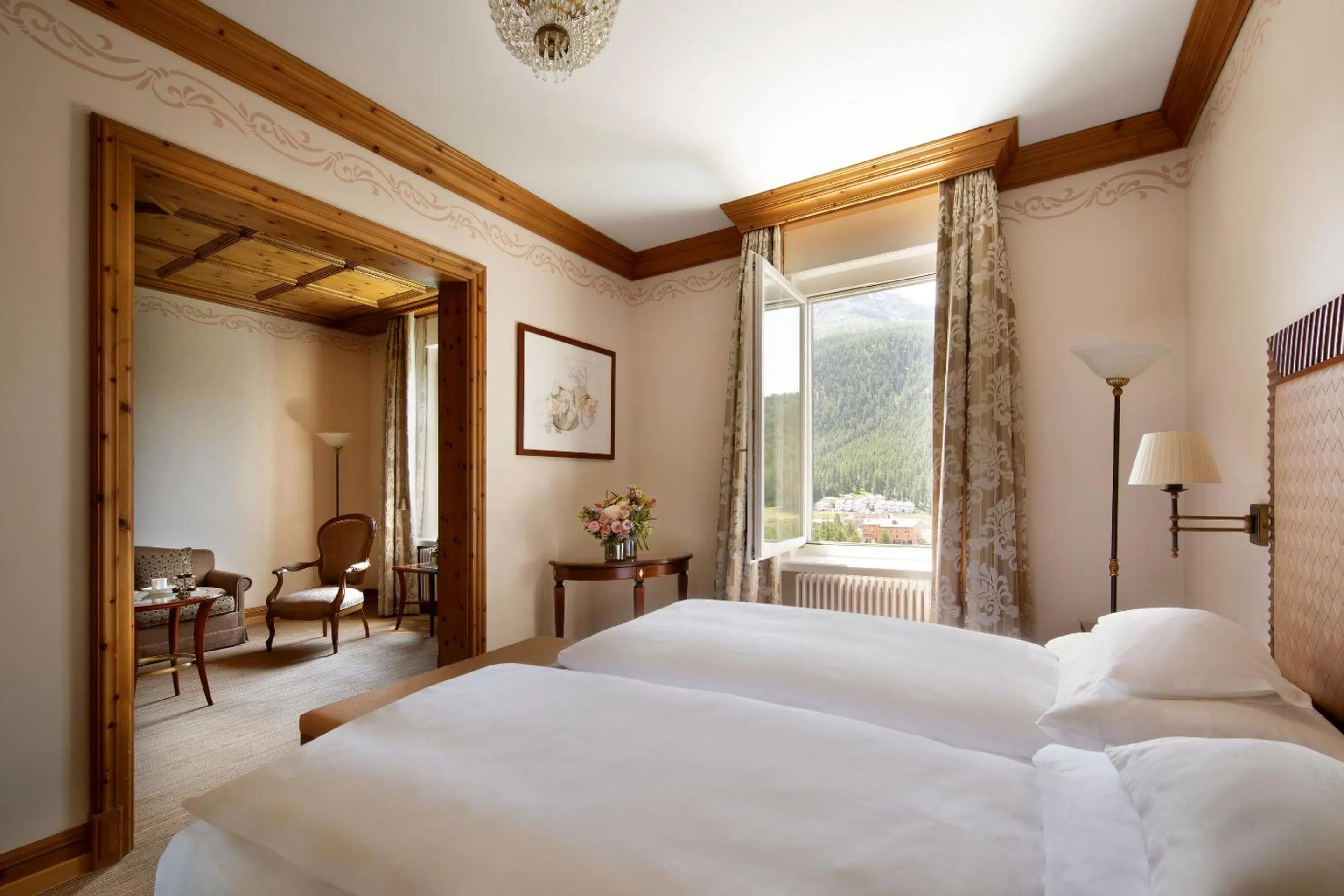 Bedroom, Bed in Grand Hotel Kronenhof