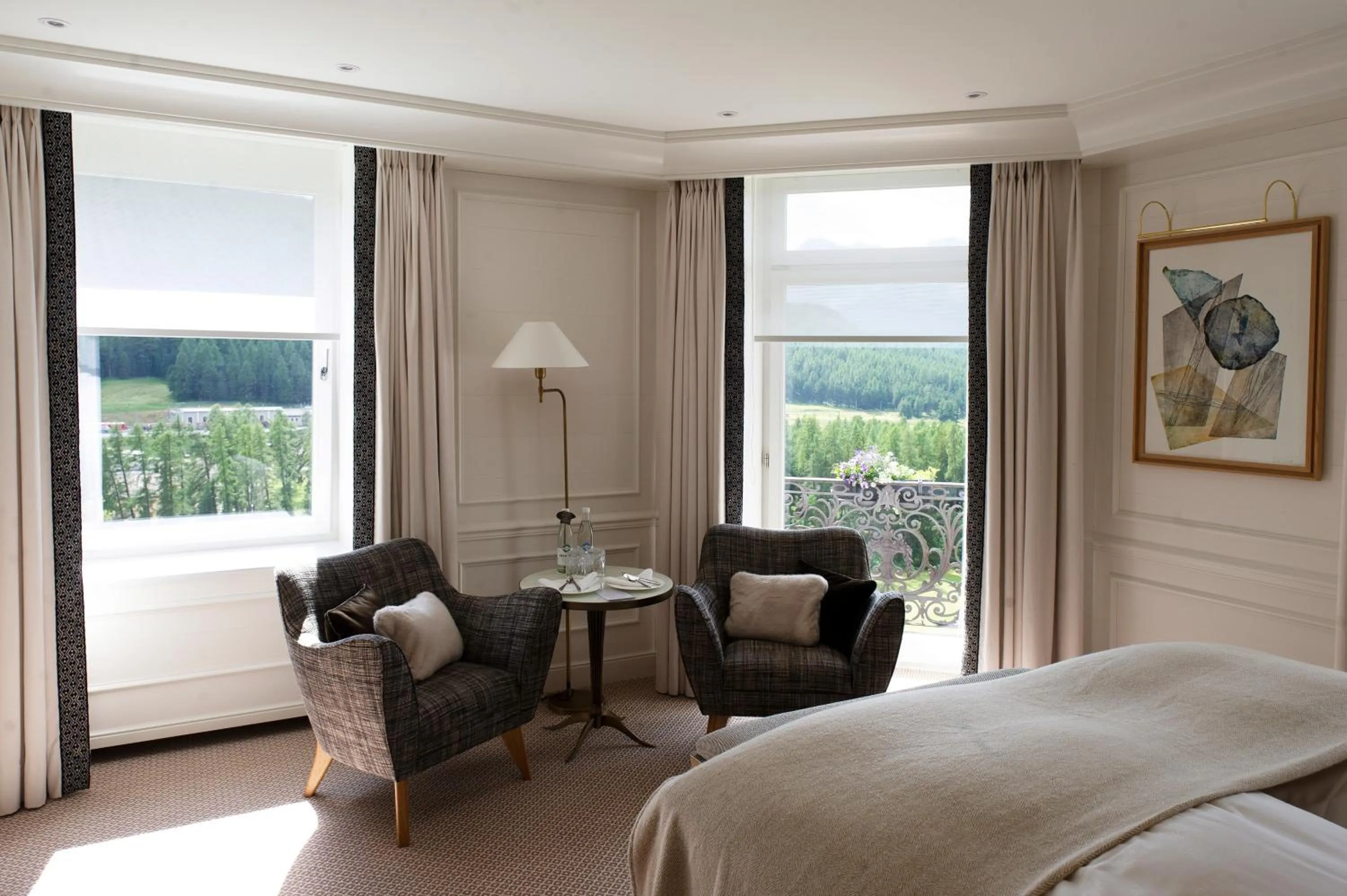 Bed in Grand Hotel Kronenhof