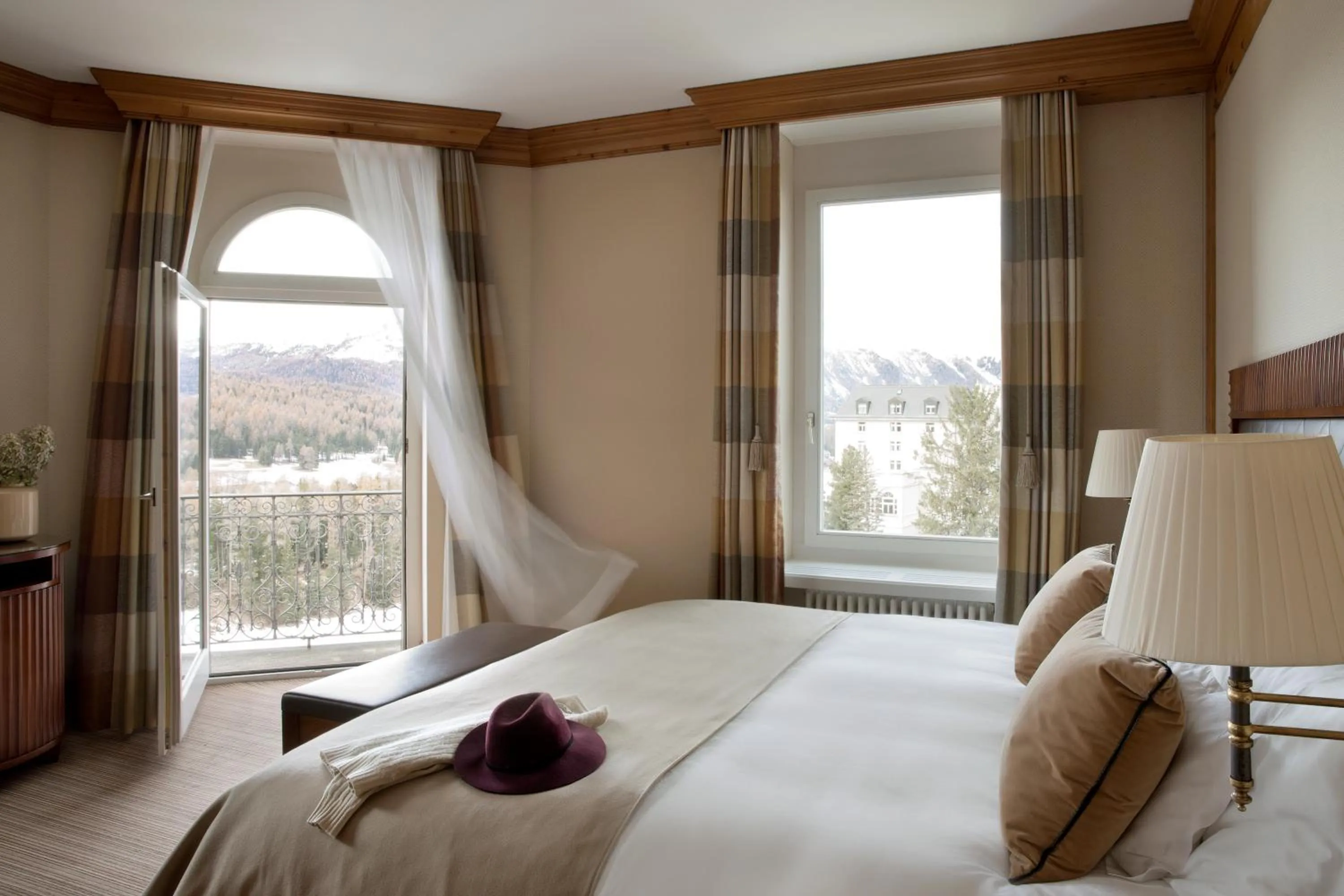 Bed in Grand Hotel Kronenhof