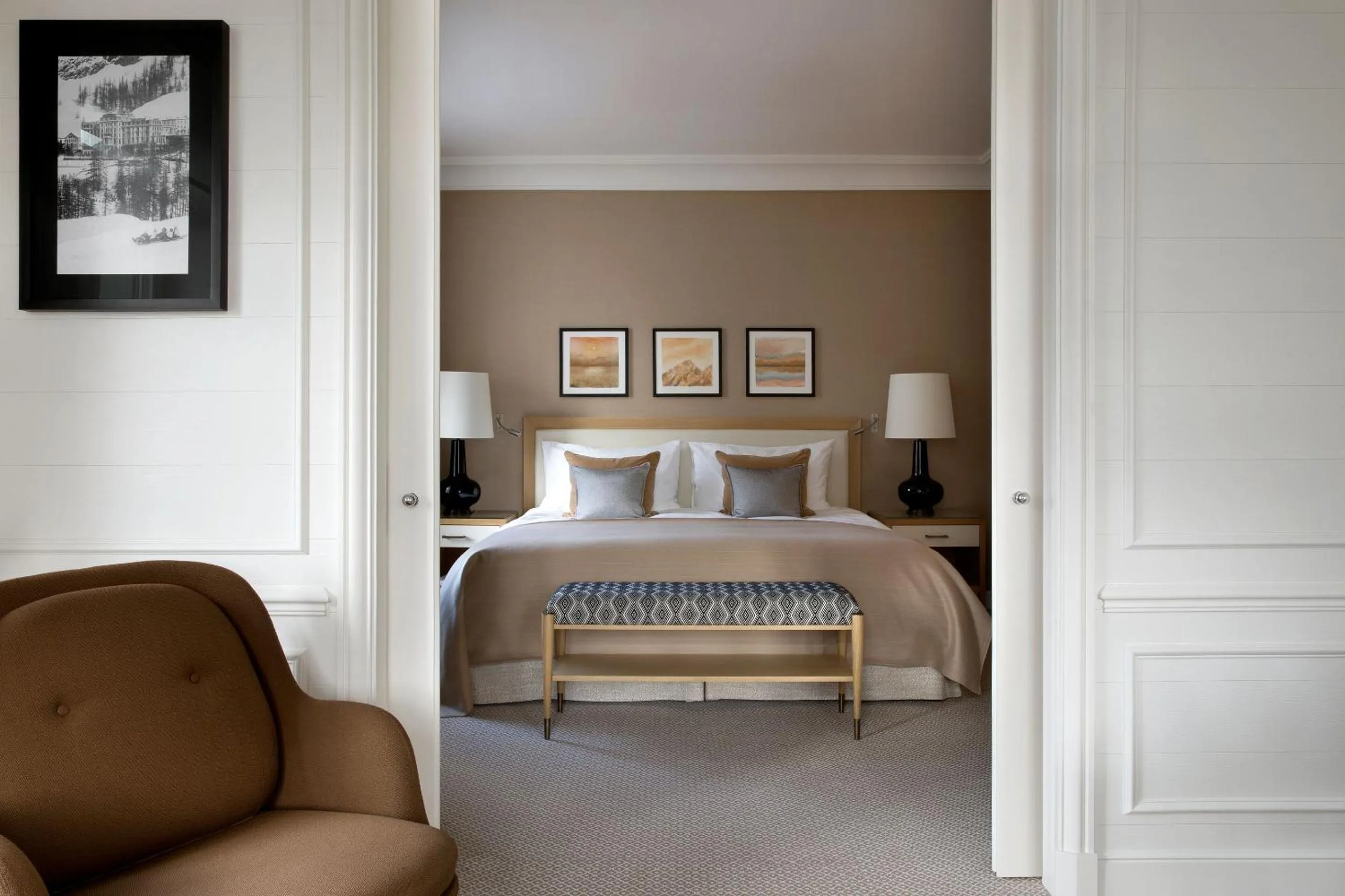 Bedroom, Bed in Grand Hotel Kronenhof