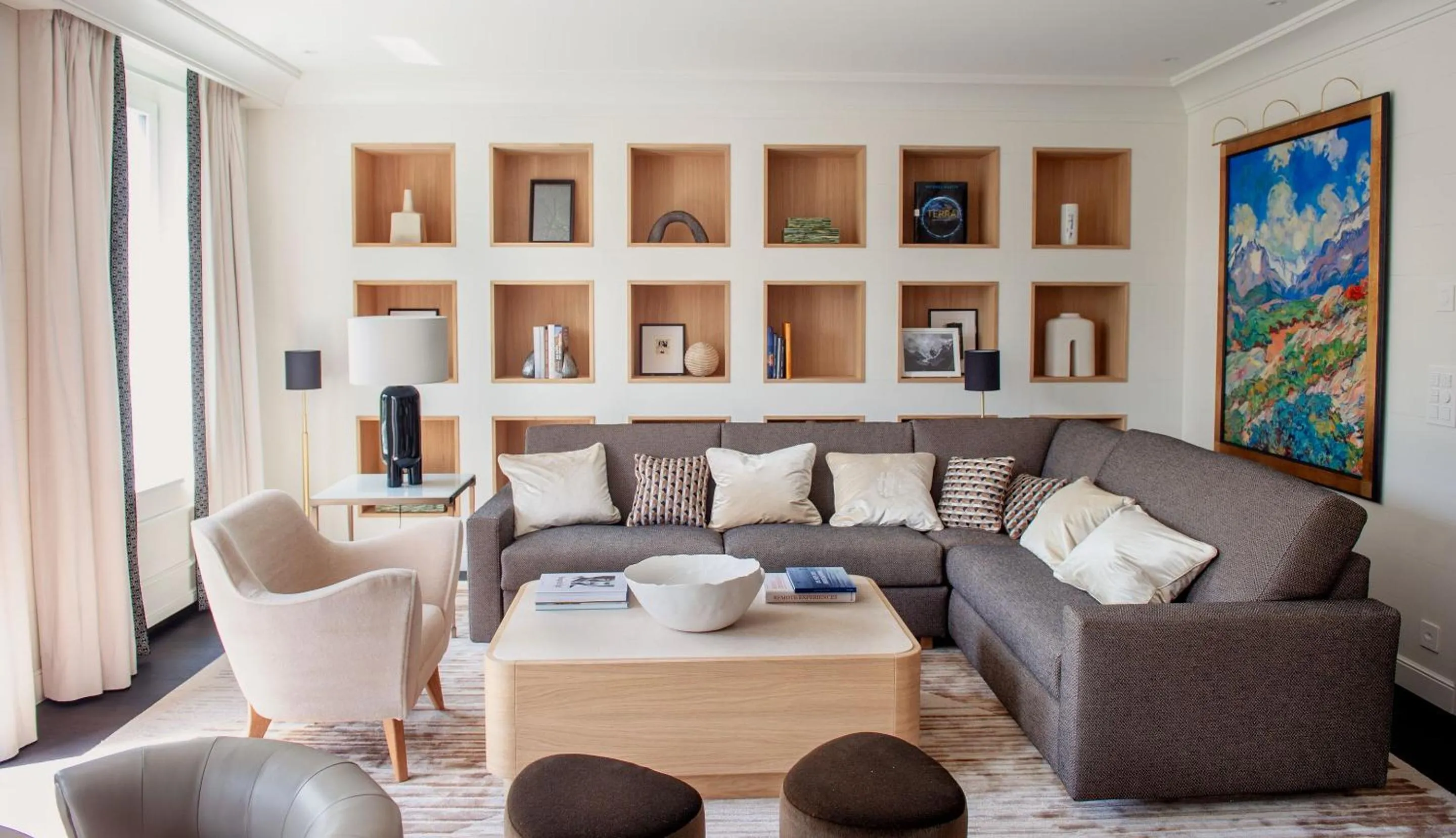 Seating area in Grand Hotel Kronenhof