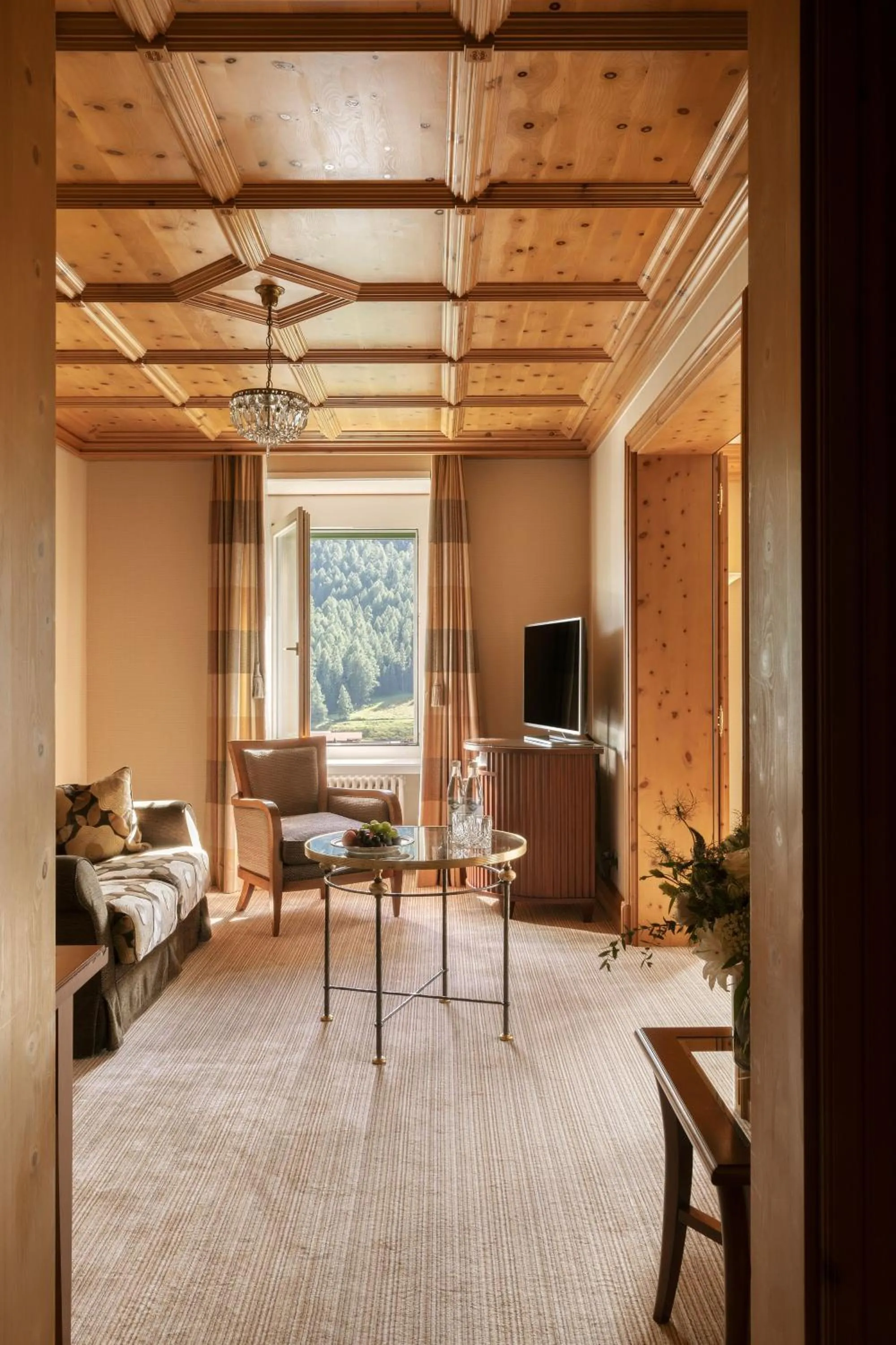 Living room in Grand Hotel Kronenhof