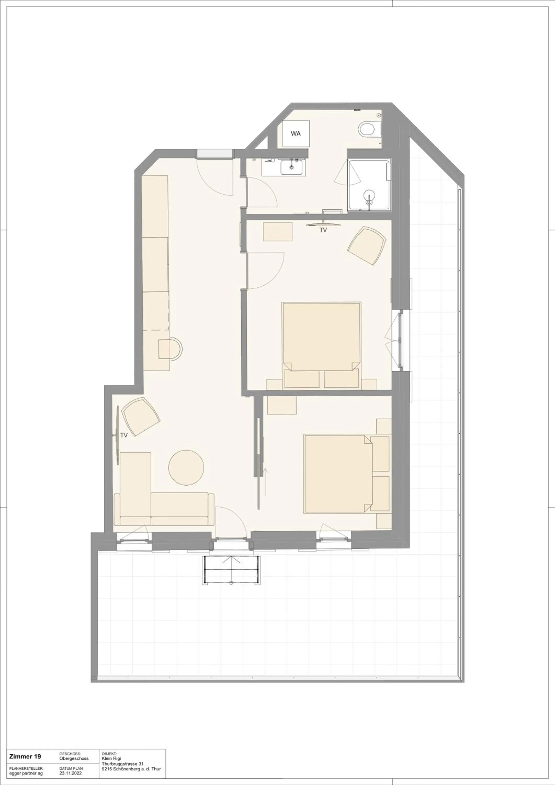 Floor plan in Klein Rigi