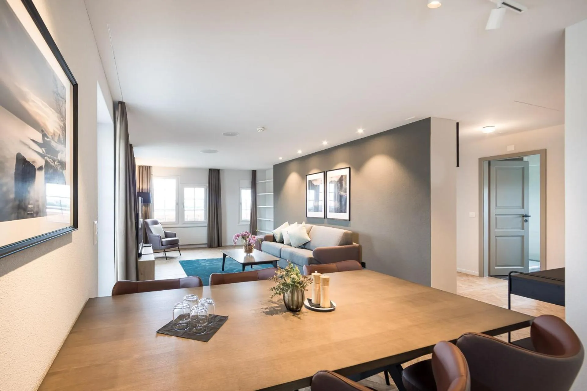 Living room, Bed in Klein Rigi