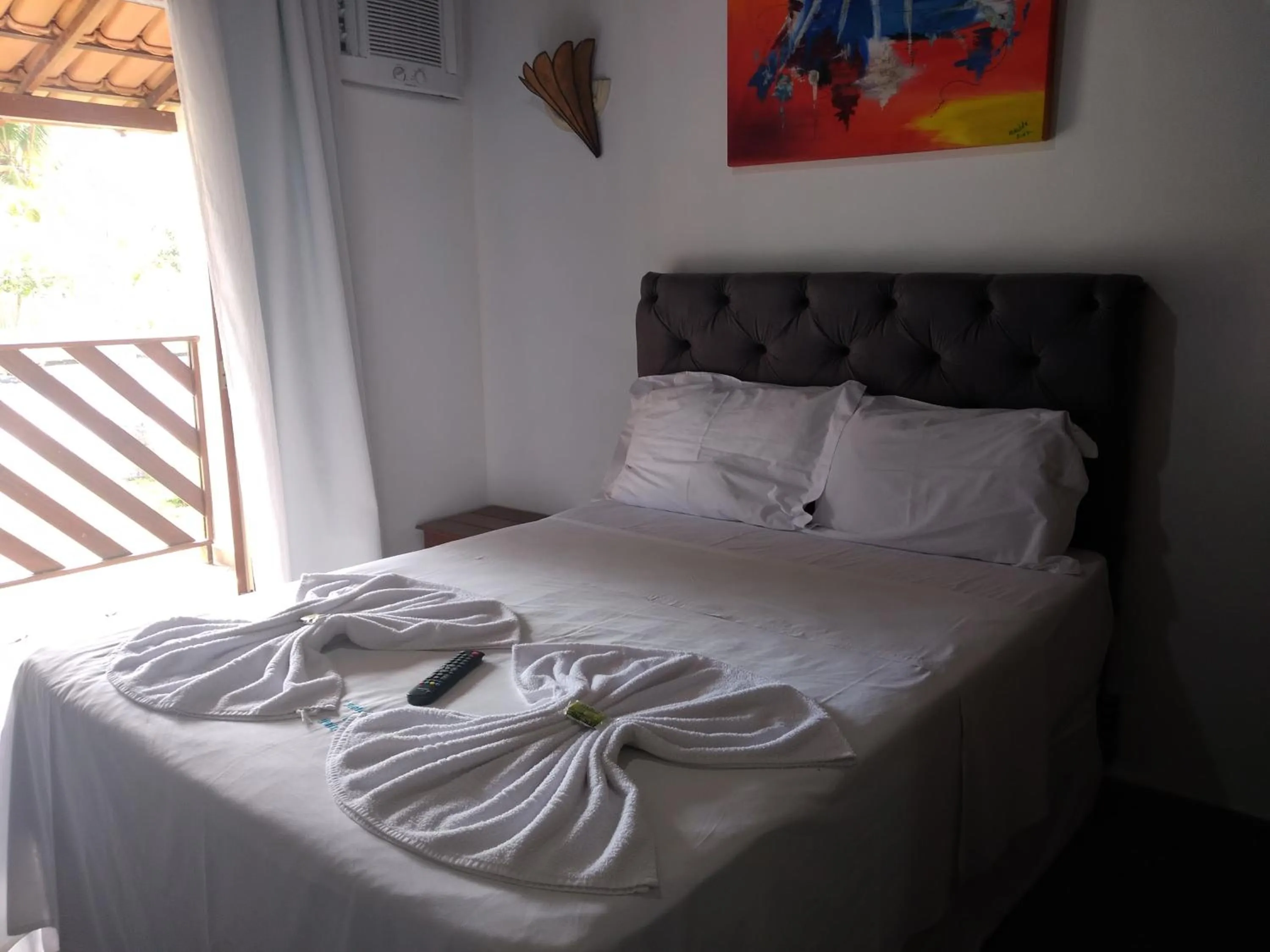 Bed in HOTEL PRAIA DA PAIXÃO
