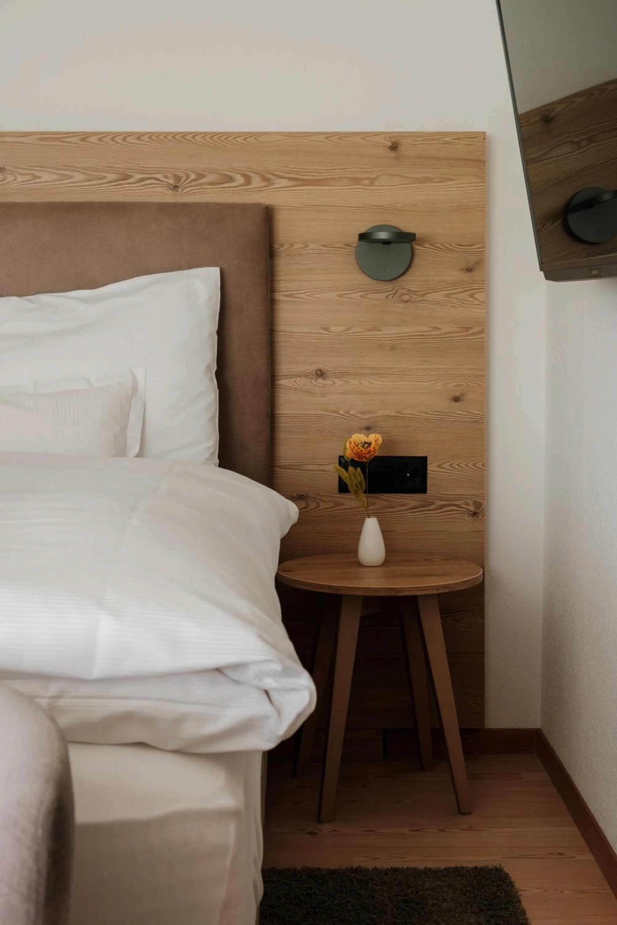 Bed in Hotel Bernina