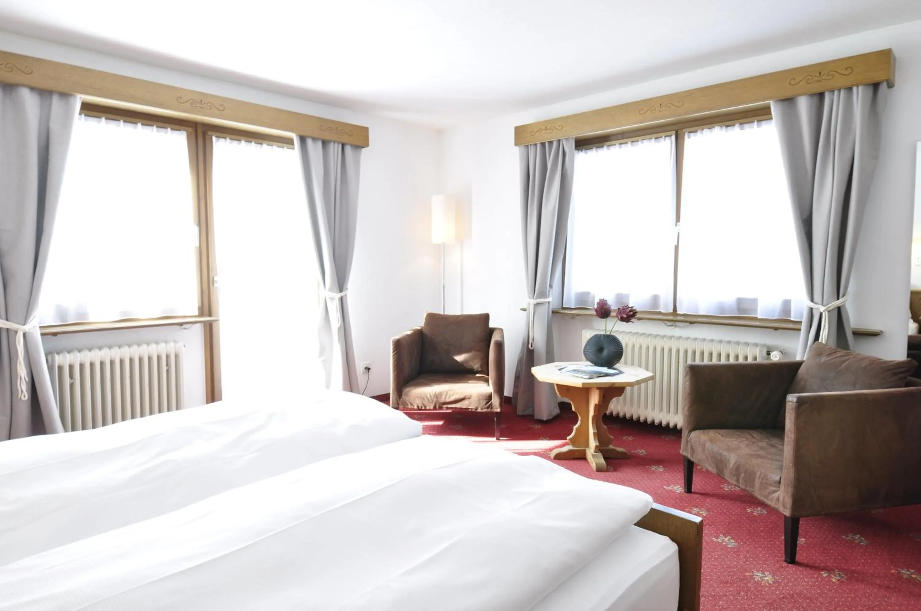 Bed in Hotel Bernina