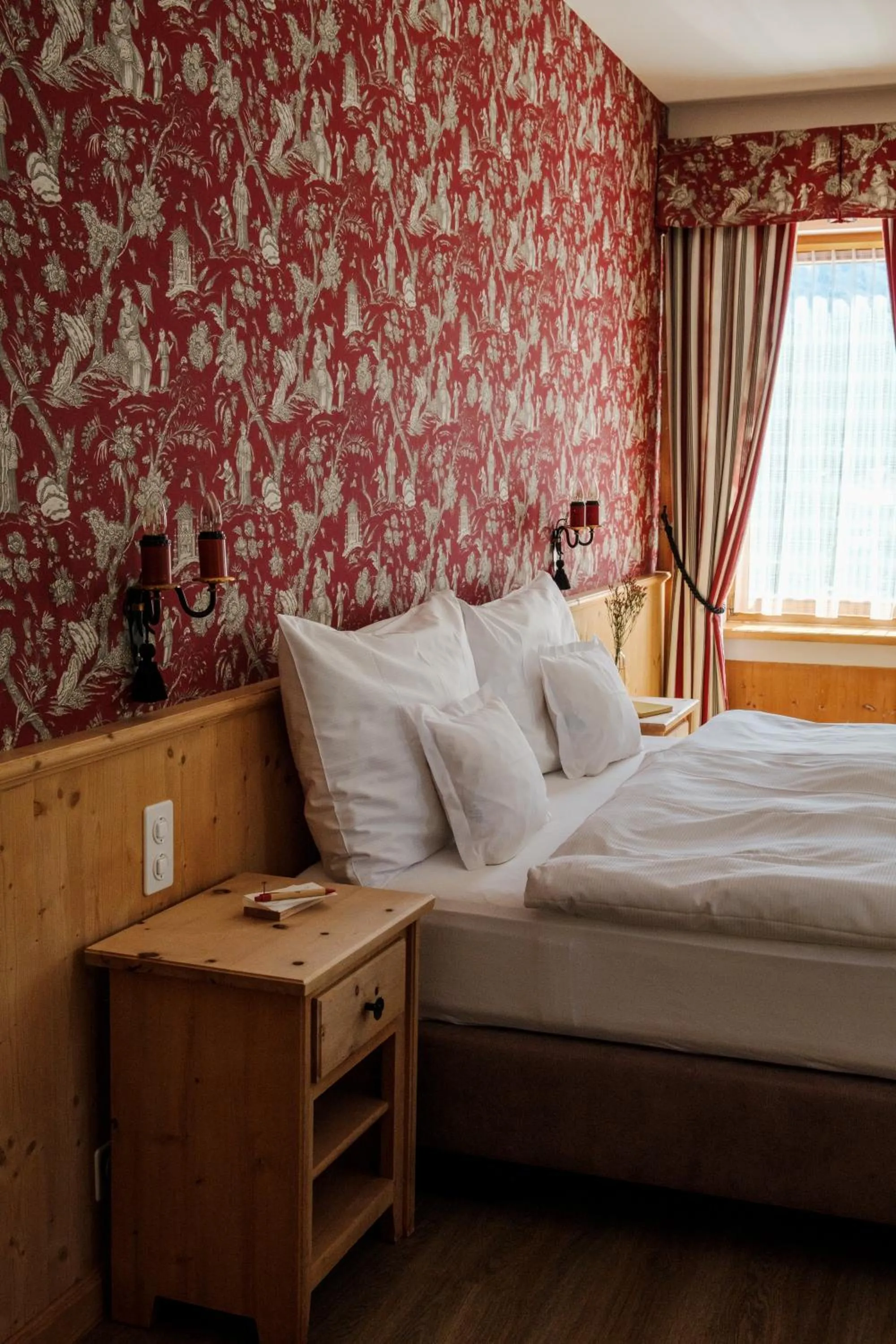 Bed in Hotel Bernina