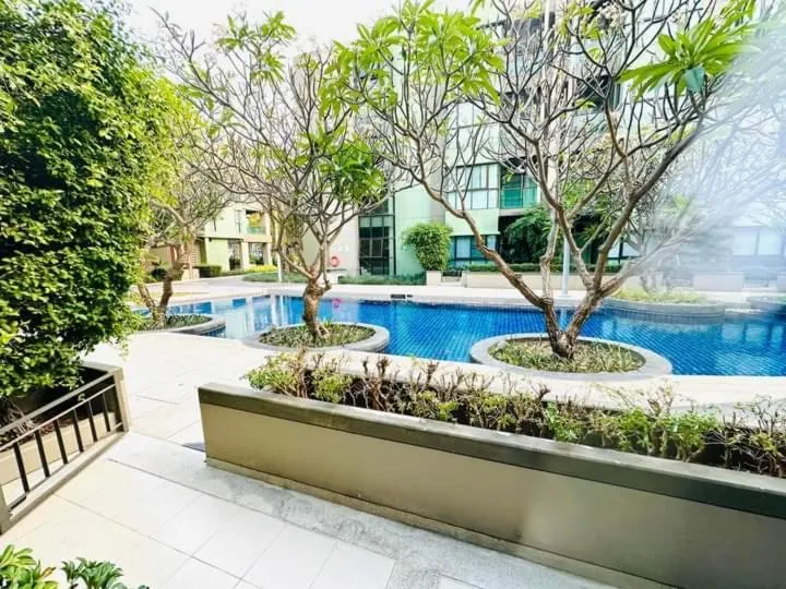 Swimming pool in lumpini park beach