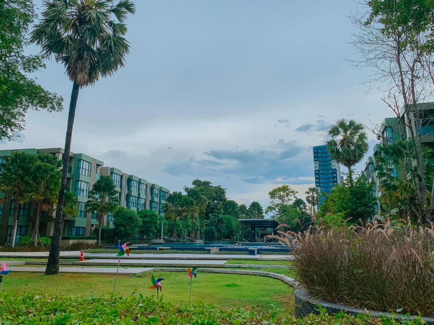 Garden in lumpini park beach