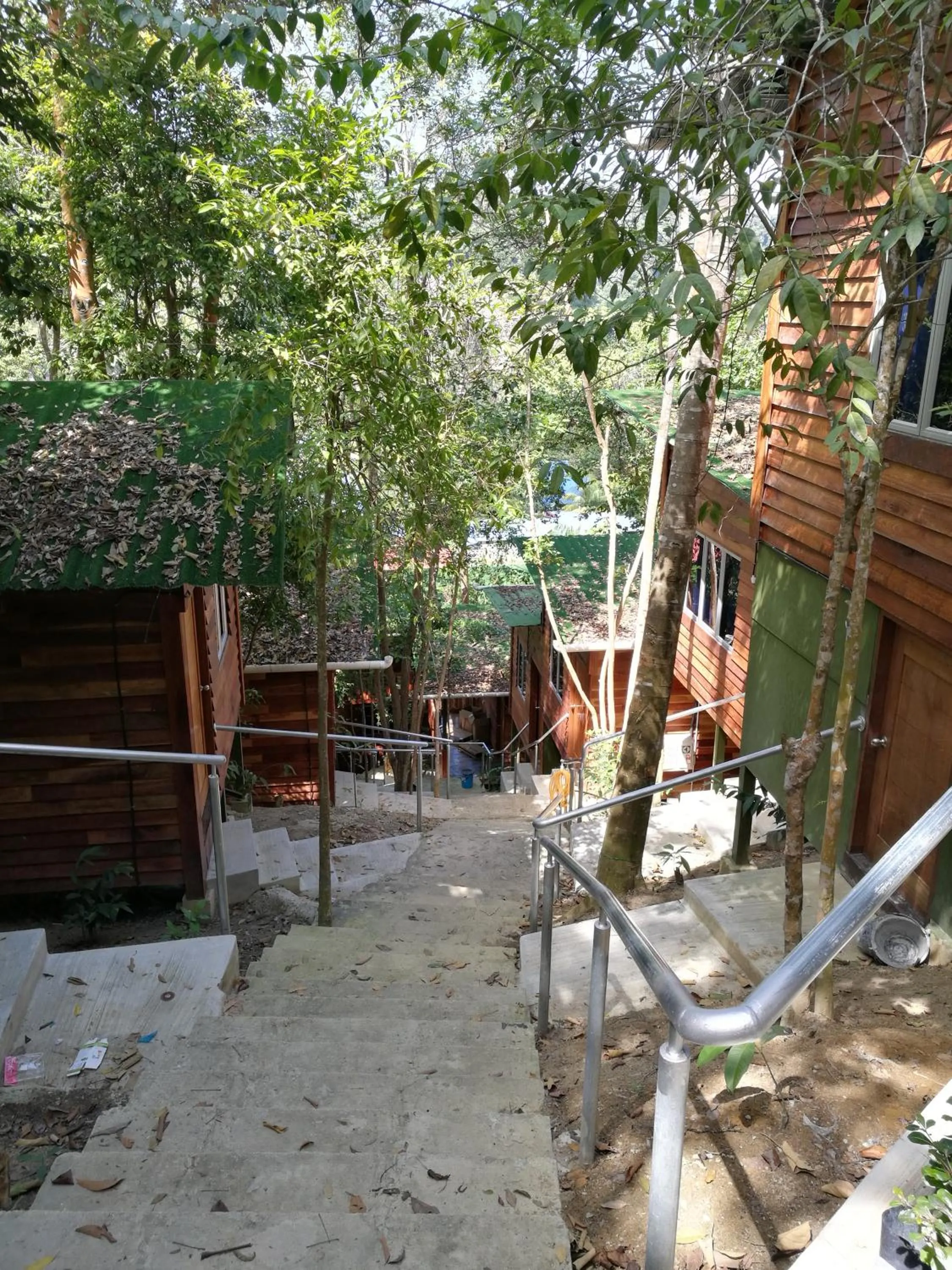 Inner courtyard view in Utan Teluk Nipah