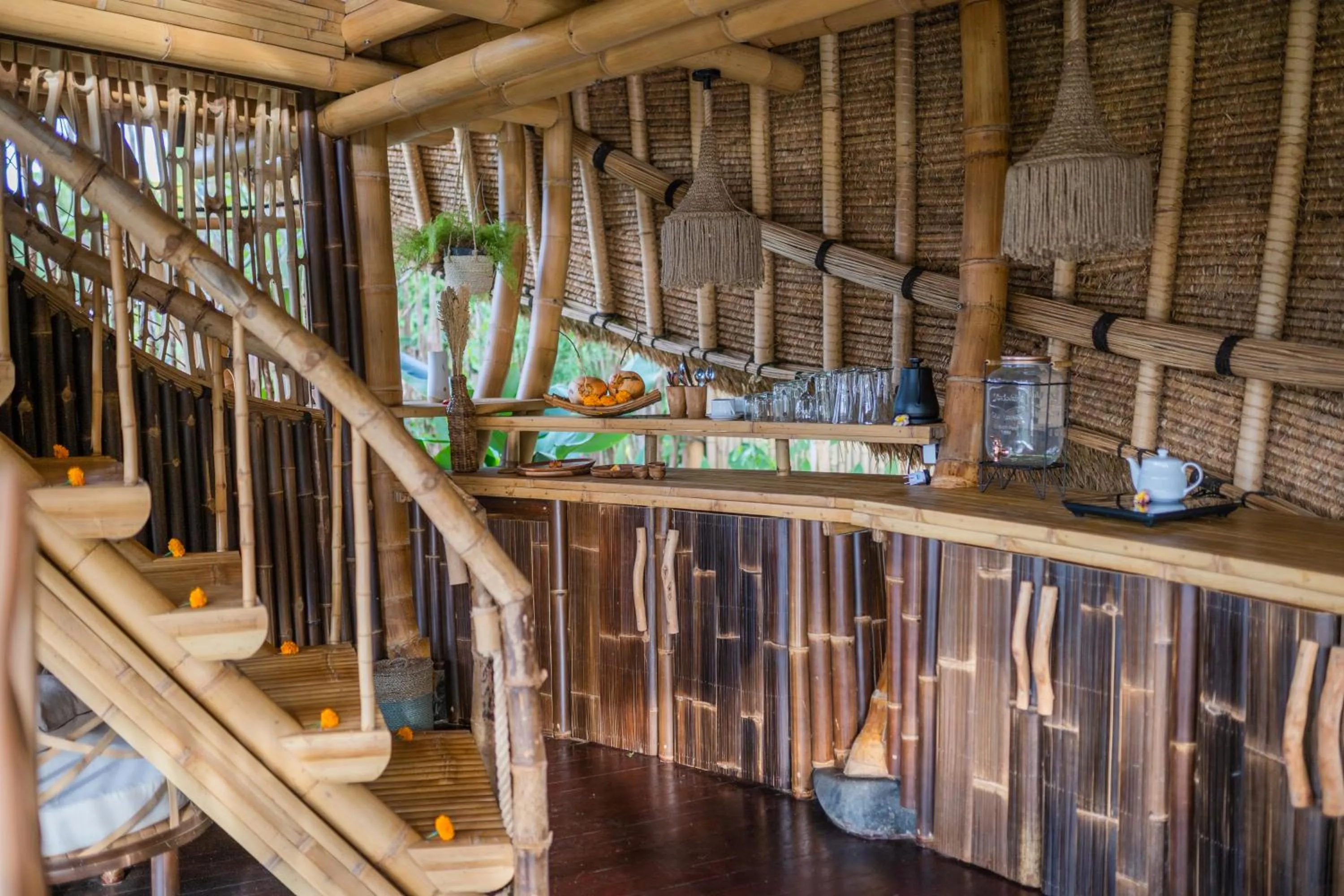 kitchen in Veluvana Bali