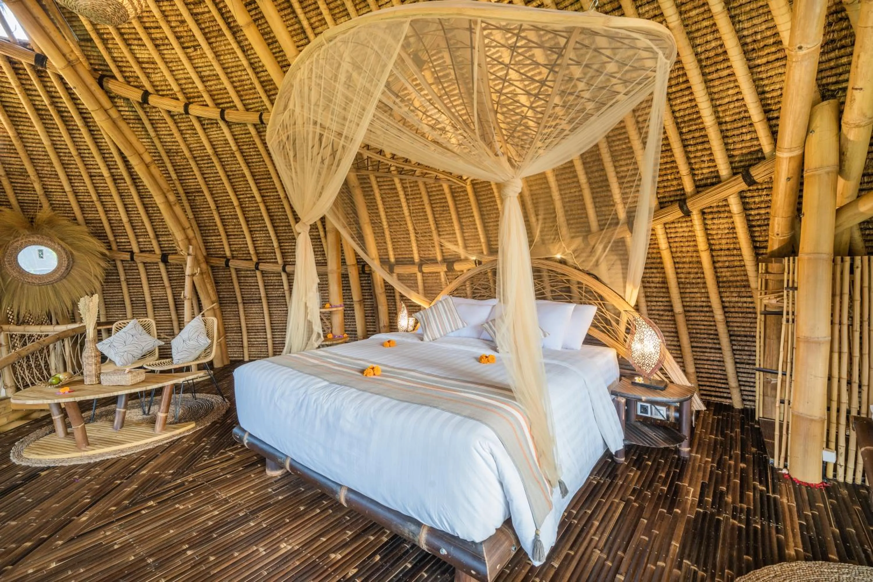 Bed in Veluvana Bali