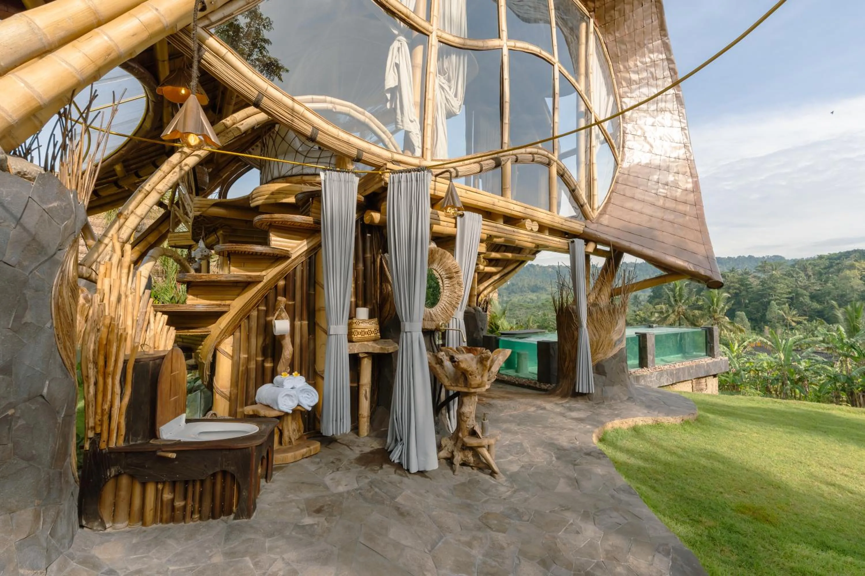 Bathroom in Veluvana Bali