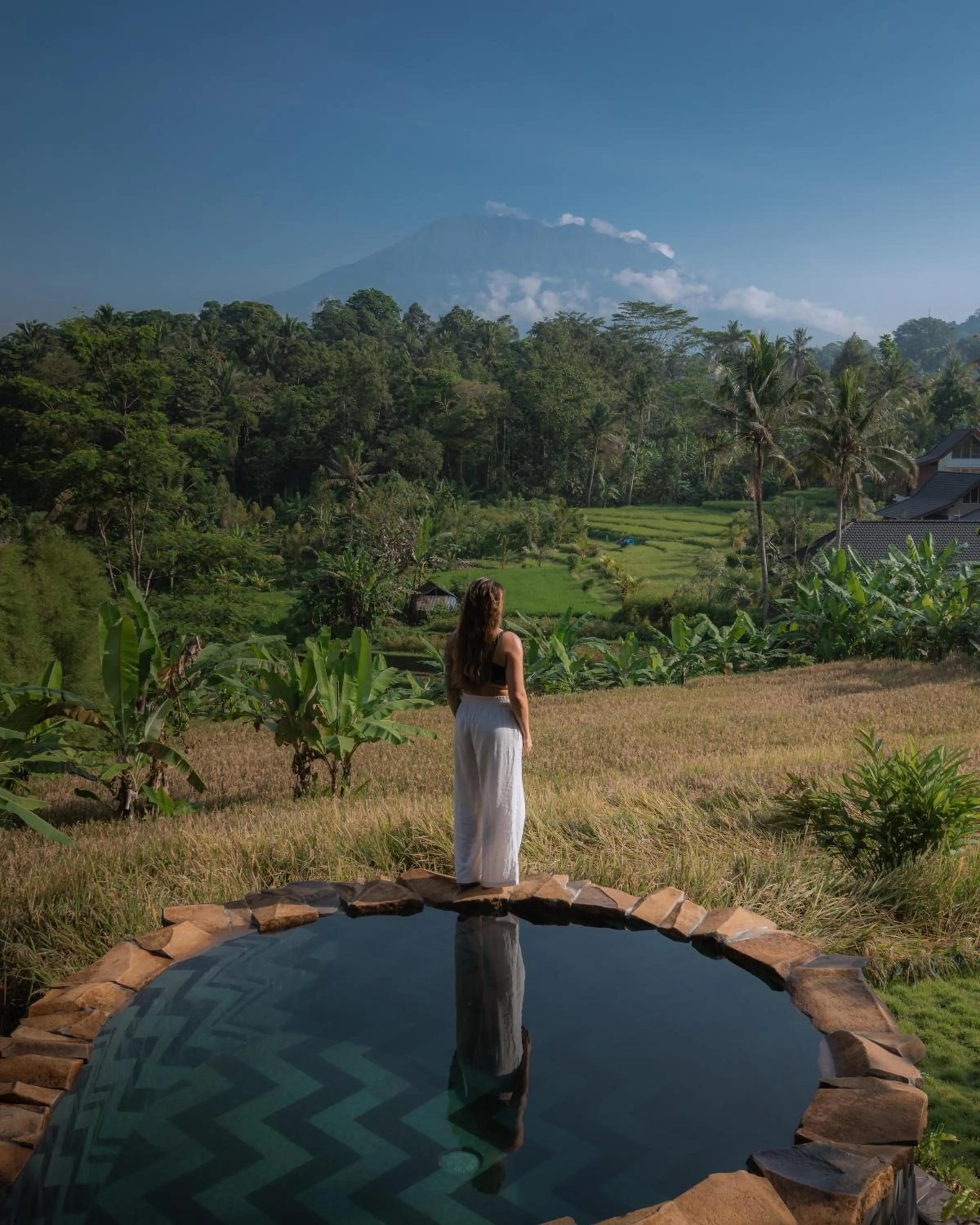 Pool view in Veluvana Bali
