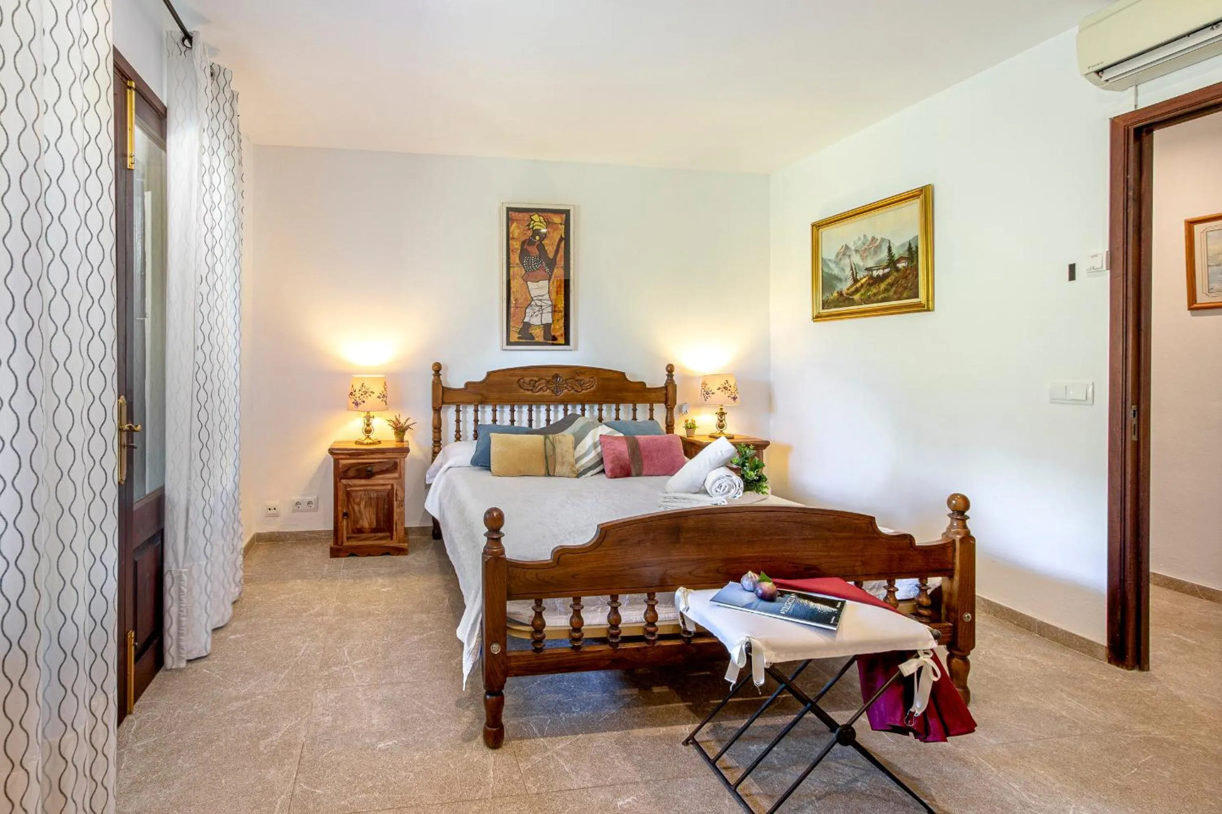 Bedroom, Bed in Family villa can Tomeu By homevillas360