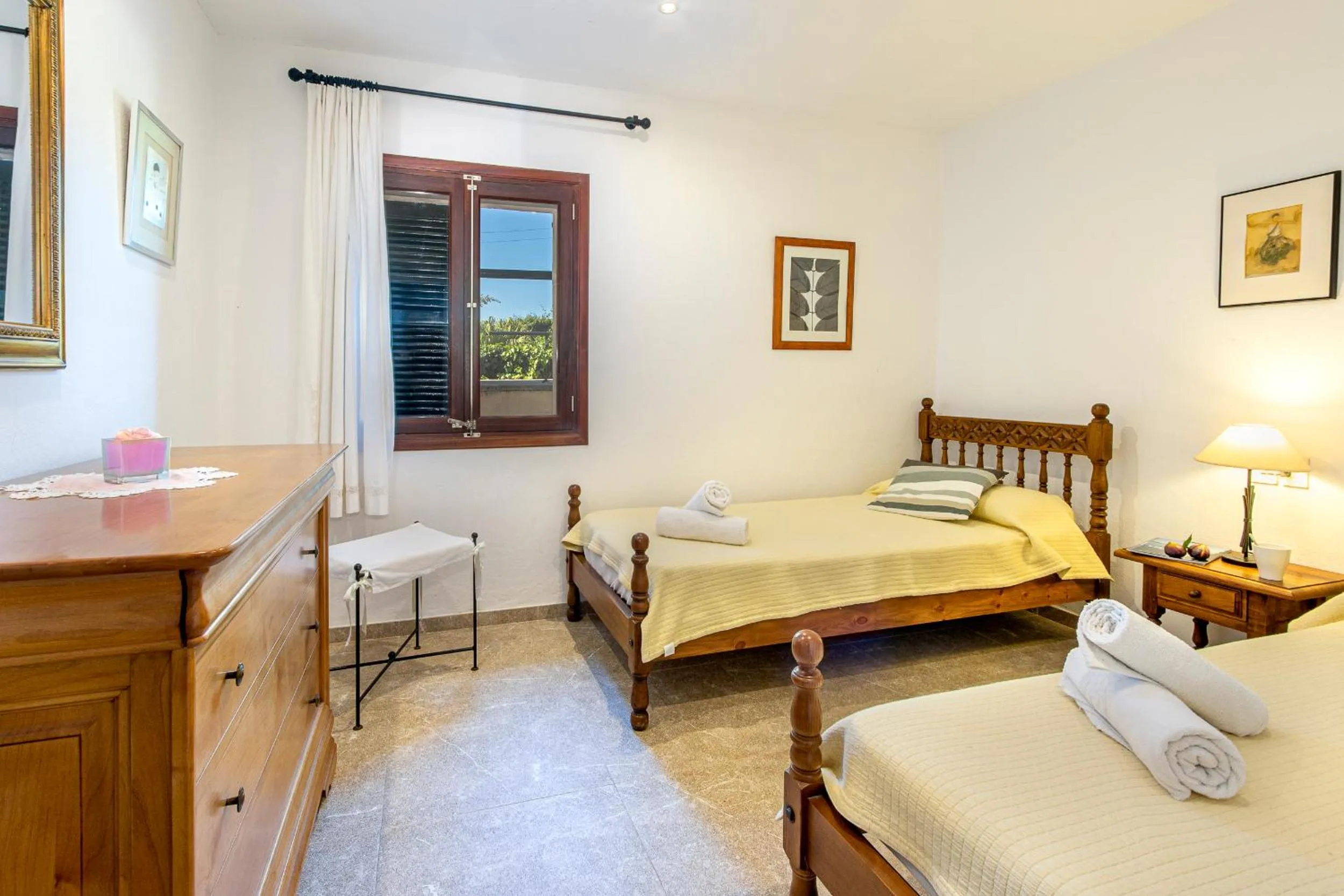 Bedroom, Bed in Family villa can Tomeu By homevillas360