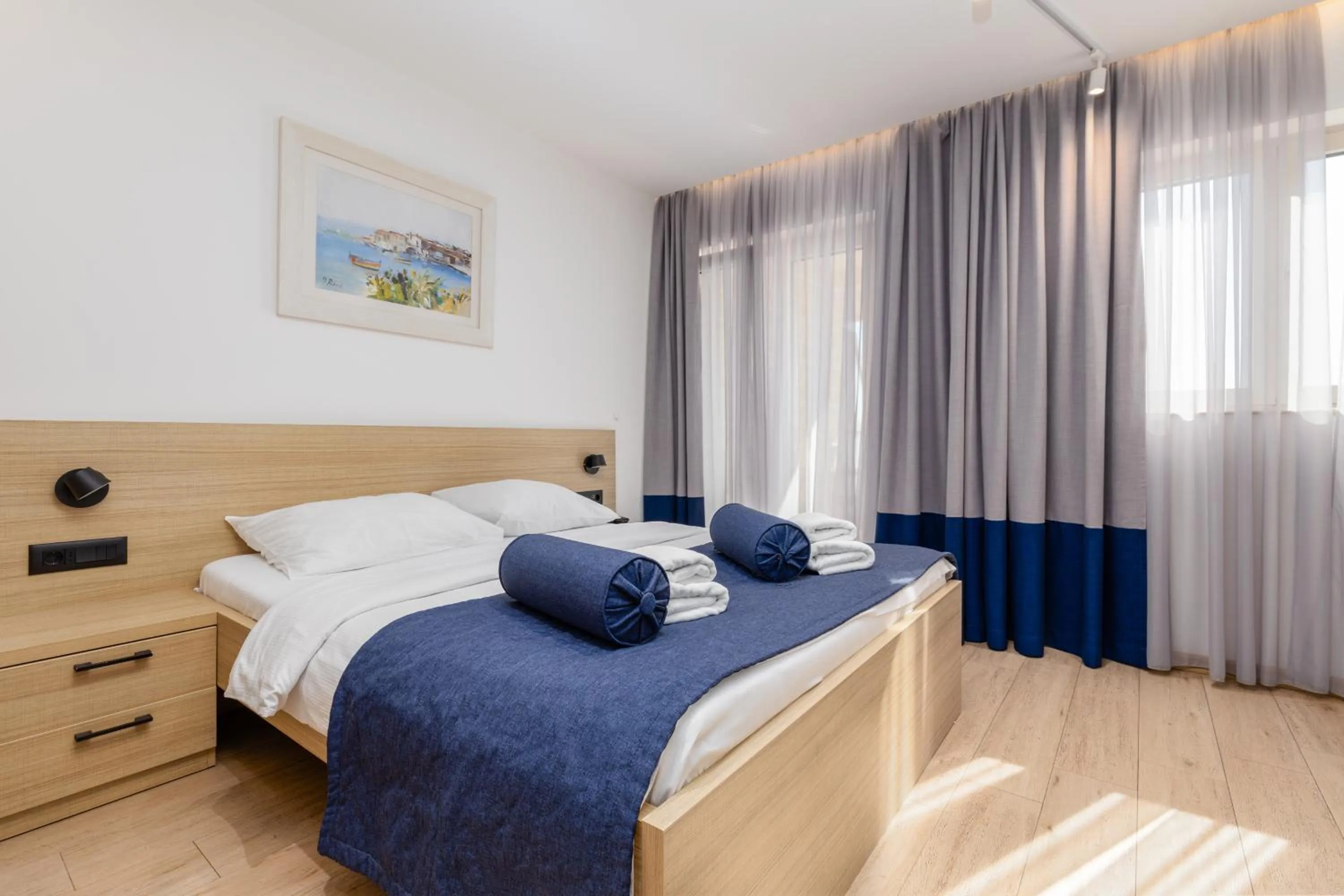 Bedroom, Bed in Poseidon The Beach Hotel