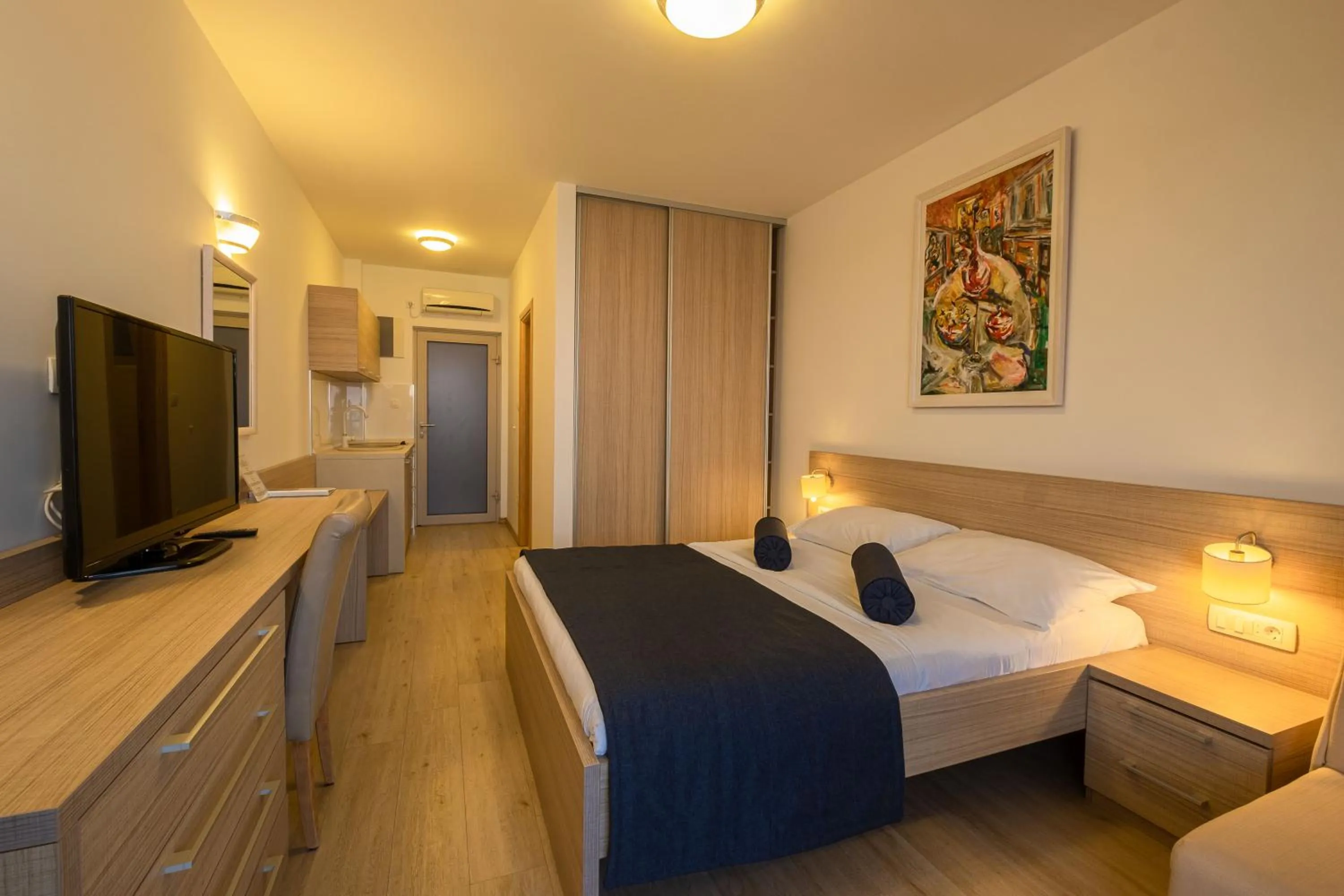 Decorative detail, Bed in Poseidon The Beach Hotel