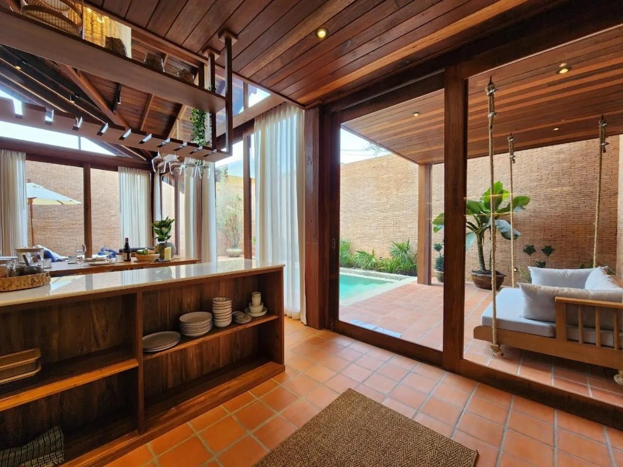 Pool view in Athita The Hidden Court Chiang Saen Boutique Hotel