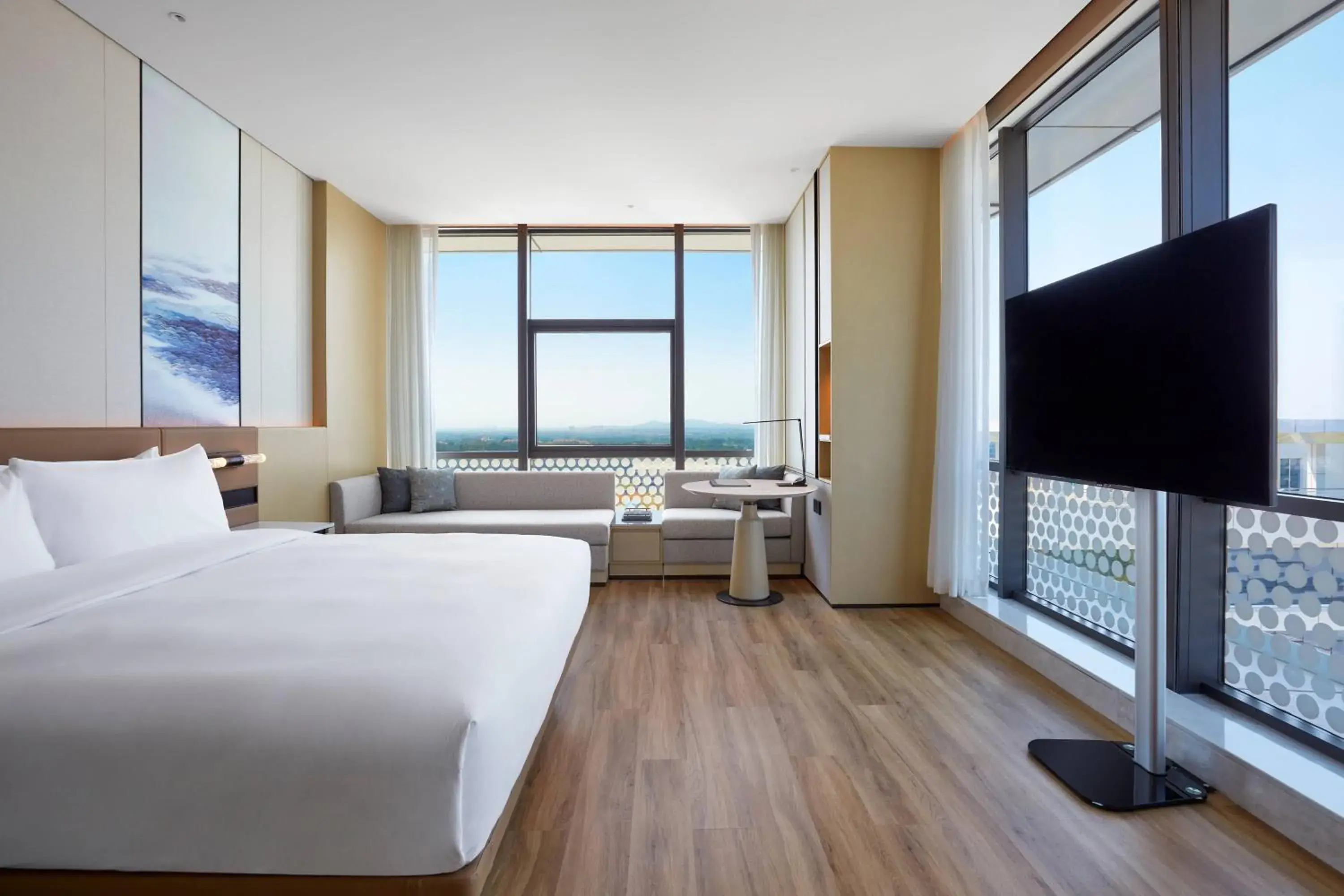Executive lounge access, Guest room, 1 King, Sofa bed in Courtyard by Marriott Qinhuangdao West Executive lounge access, Guest room, 1 King, Sofa bed in Courtyard by Marriott Qinhuangdao West