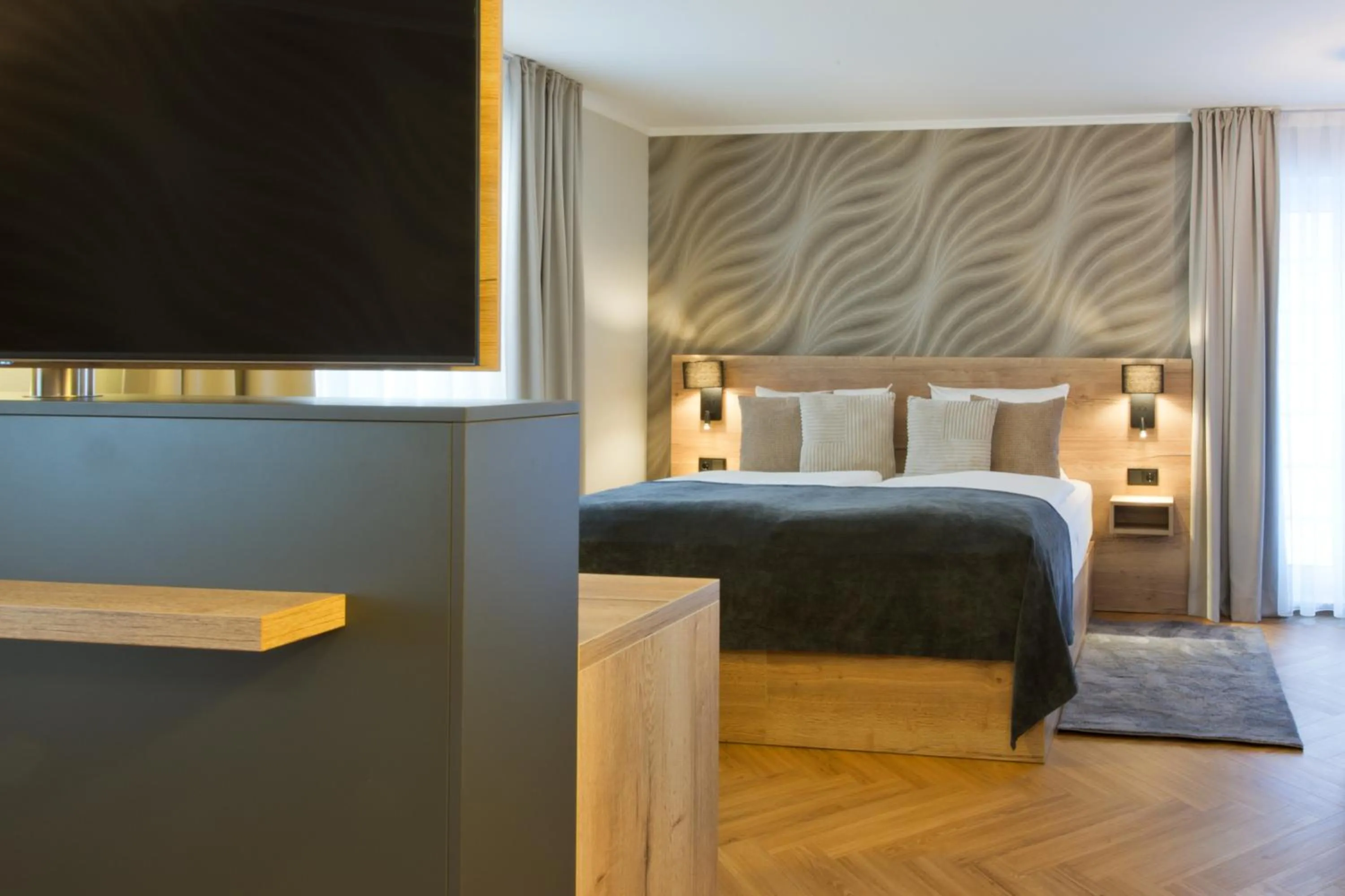 Bed in Atrium Hotel Amadeus