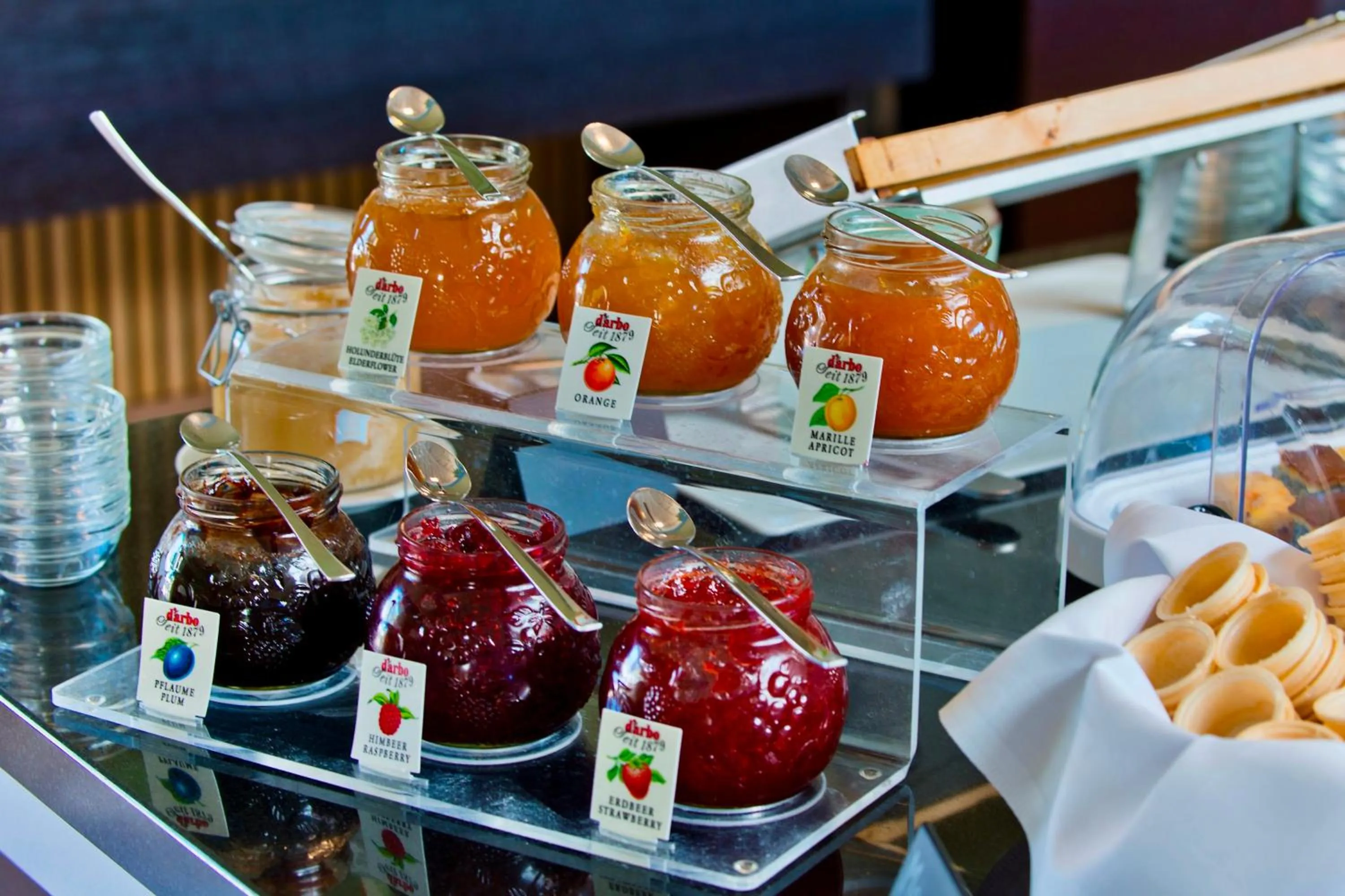 Buffet breakfast in Atrium Hotel Amadeus