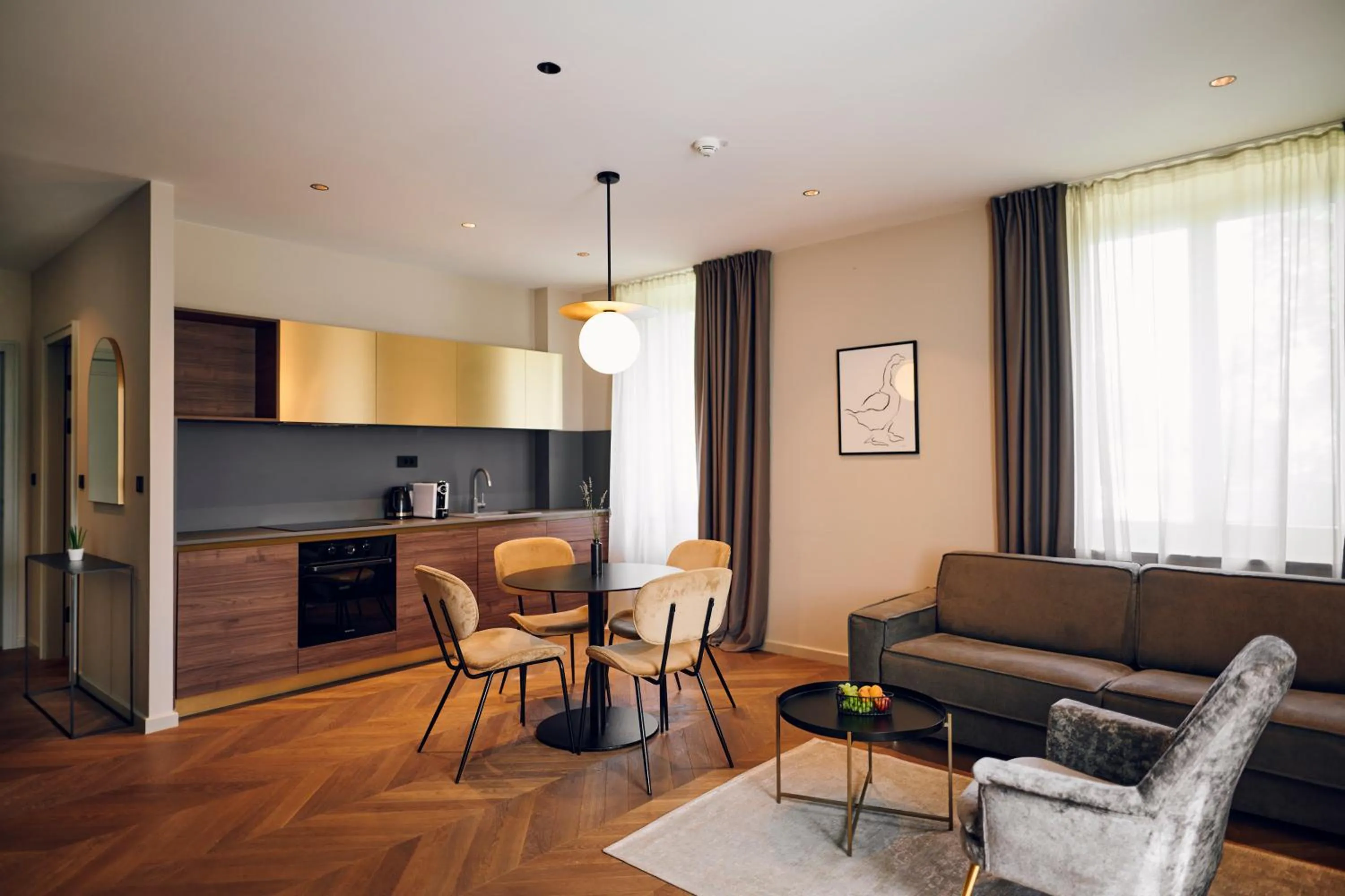 Kitchen or kitchenette in Hotel Republika